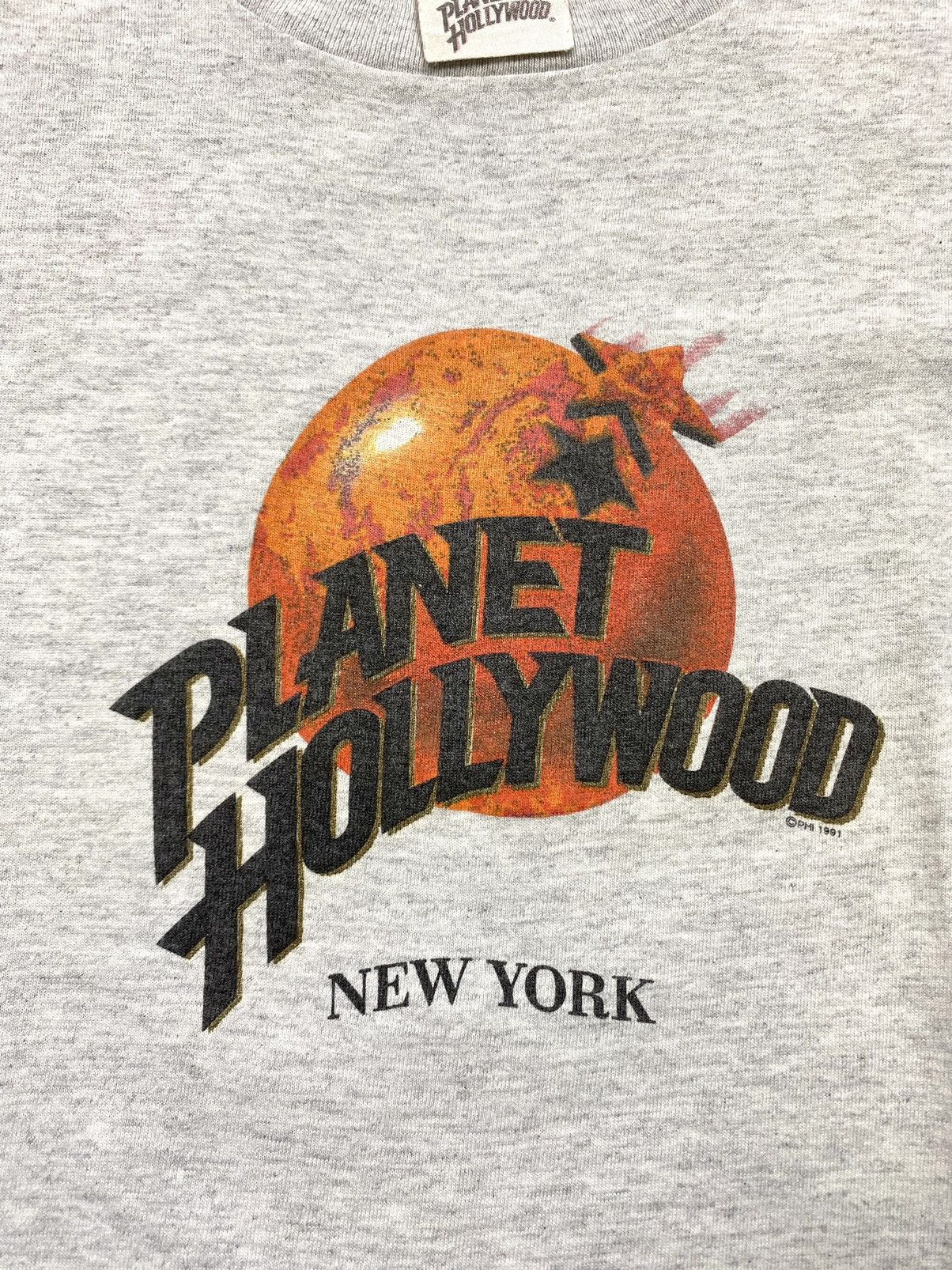 Planet Hollywood Vintage 1991 Planet Hollywood New York Tee Shirt Size US XL / EU 56 / 4 - 5 Thumbnail