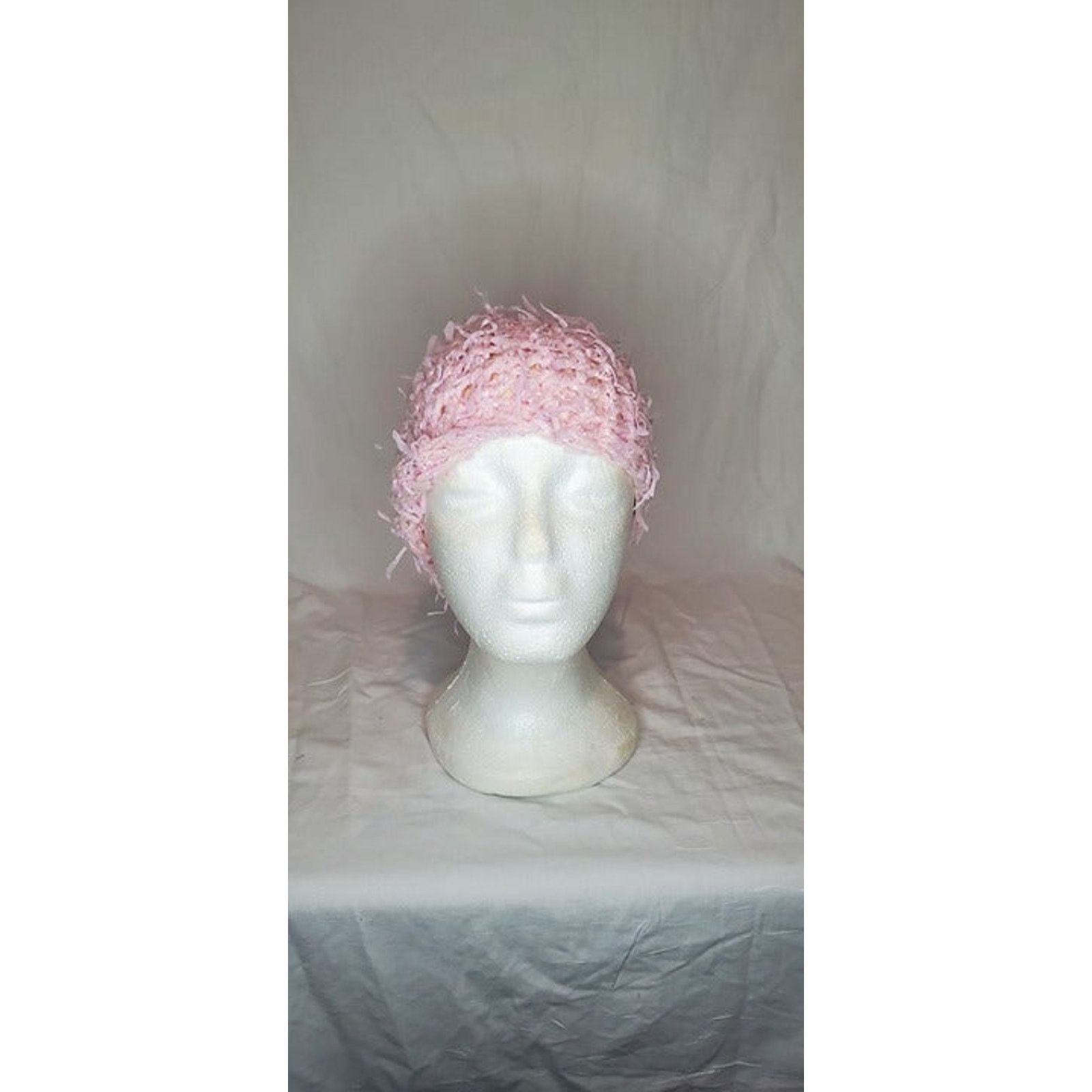 Handmade Pink Handmade Knitted Winter Hat Size ONE SIZE - 4 Thumbnail