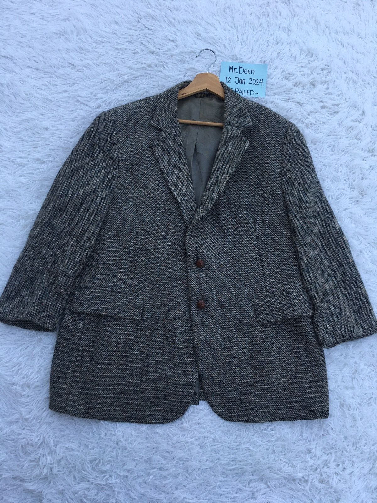 Harris Tweed Rare Vintage Harris Tweed Wool Blazer Size 36S - 5 Thumbnail
