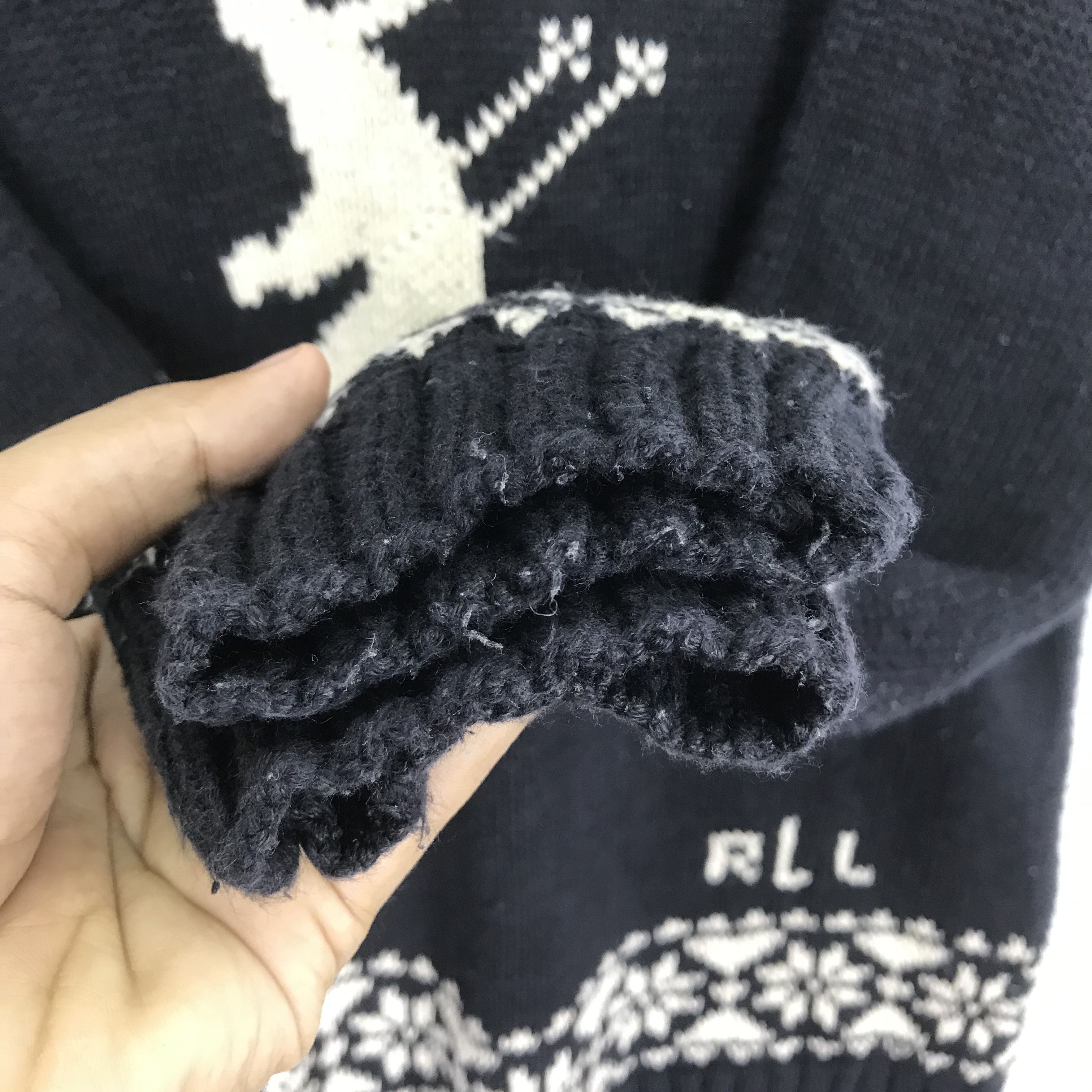 Polo Ralph Lauren Vintage Ralph Lauren Cable Knit Skiing Sweater RL Knitwear Size US L / EU 52-54 / 3 - 8 Thumbnail