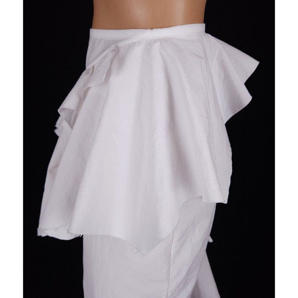 Marques'Almeida Marques Almeida Asymmetrical Tiered Skirt Size 6 White $375 Size 28" / US 6 / IT 42 - 7 Thumbnail