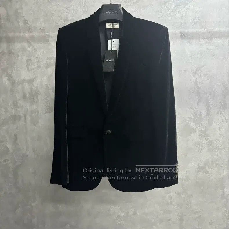 Saint Laurent Paris Saint Laurent Paris Black One-button Solid Jacket i Size US M / EU 48-50 / 2 - 1 Thumbnail