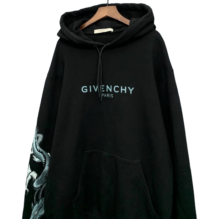 Givenchy GIVENCHY CAPRICORN DRAGON ARM POPOVER BLACK HOODIE Grailed