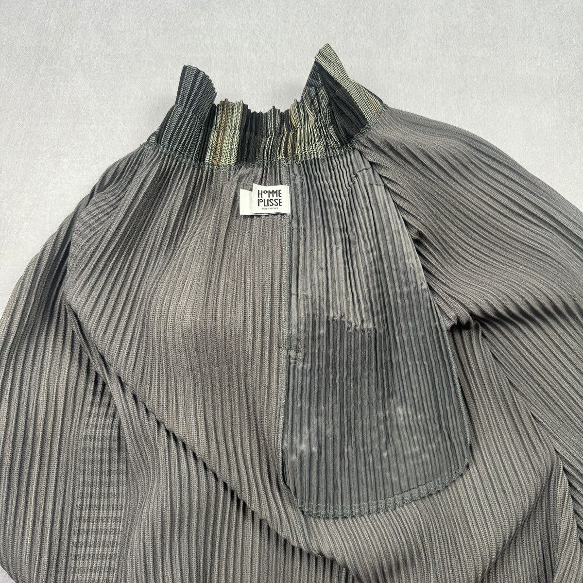 Homme Plisse Issey Miyake FW18 Stripe Patchwork Midi Pleated Skirt Size US 33 - 6 Thumbnail