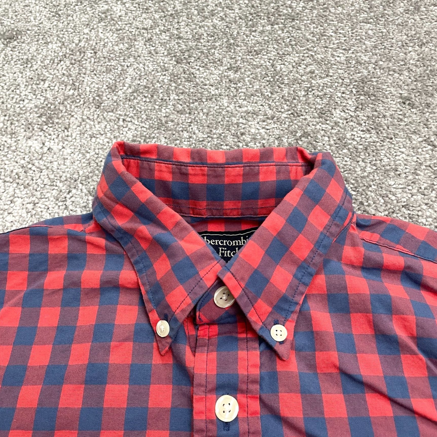 Abercrombie & Fitch VINTAGE Abercrombie & Fitch Men's Button-Down Shirt XS Plaid Cotton Casual Outdoor Trail Hiking Size US XS / EU 42 / 0 - 3 Thumbnail