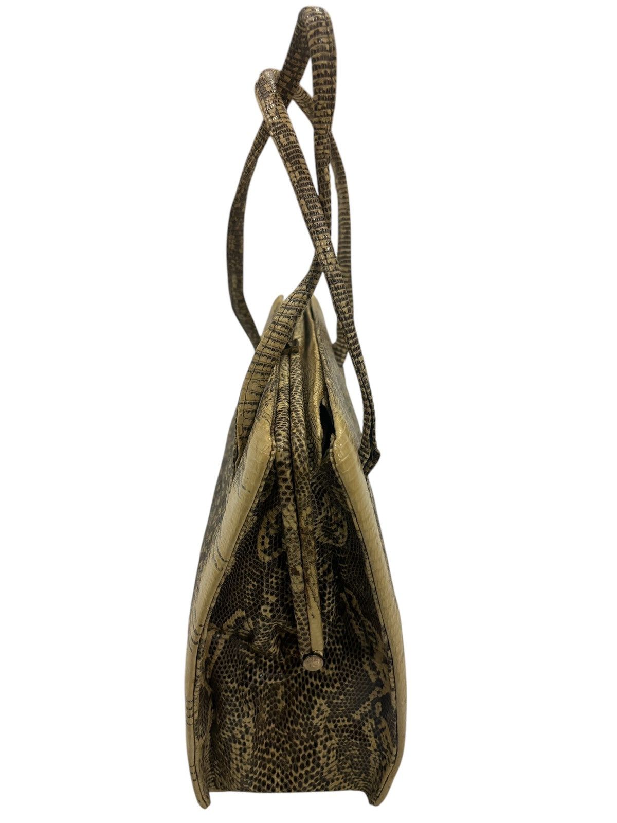 Japanese Brand × Leather × Vintage LEATHER HANDLE BAG X VINTAGE Size ONE SIZE - 4 Thumbnail
