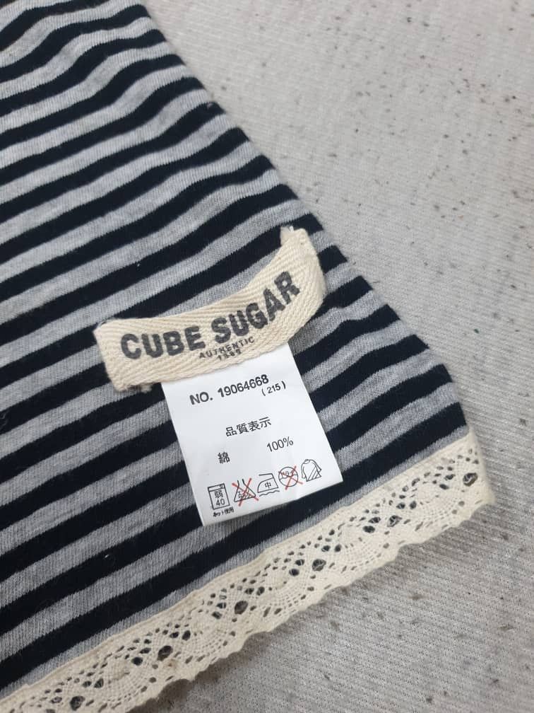 Japanese Brand Cube Sugar Japanese brand stripes scarves Size ONE SIZE - 2 Thumbnail