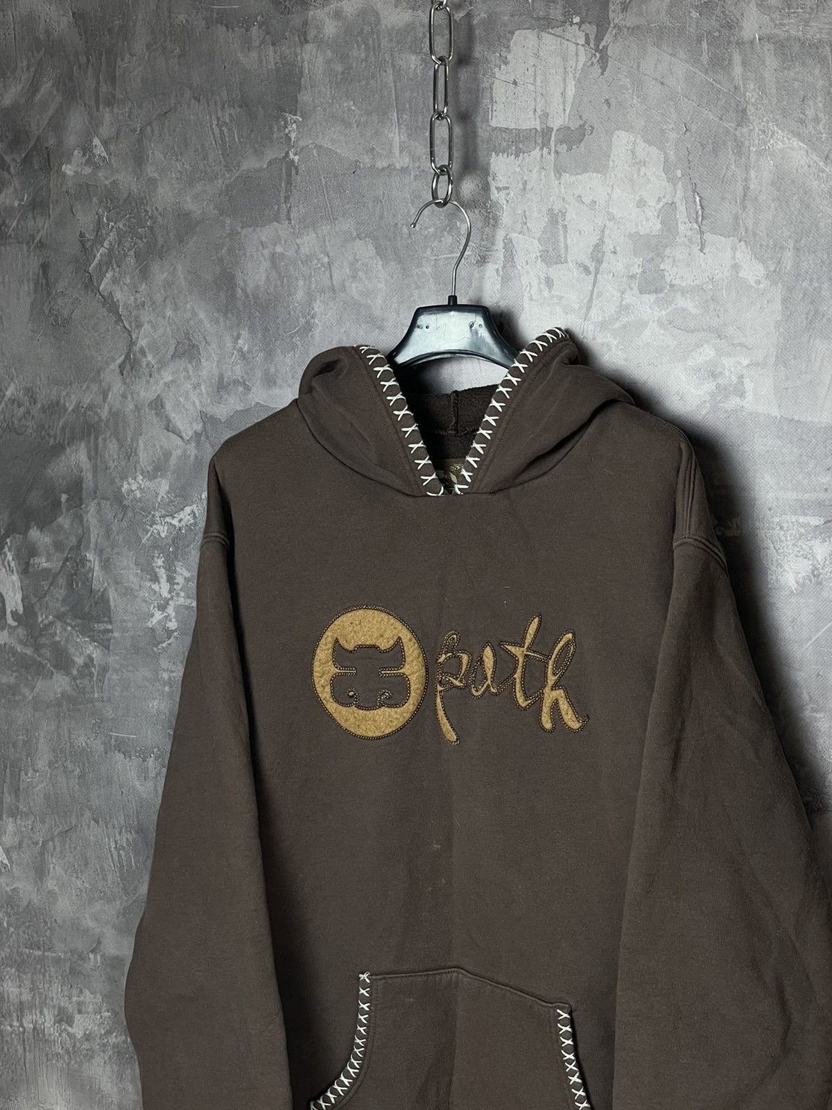 Hypebeast Vintage 90s Path Logo Hoodie Brown Colour Size M Size US M / EU 48-50 / 2 - 7 Thumbnail