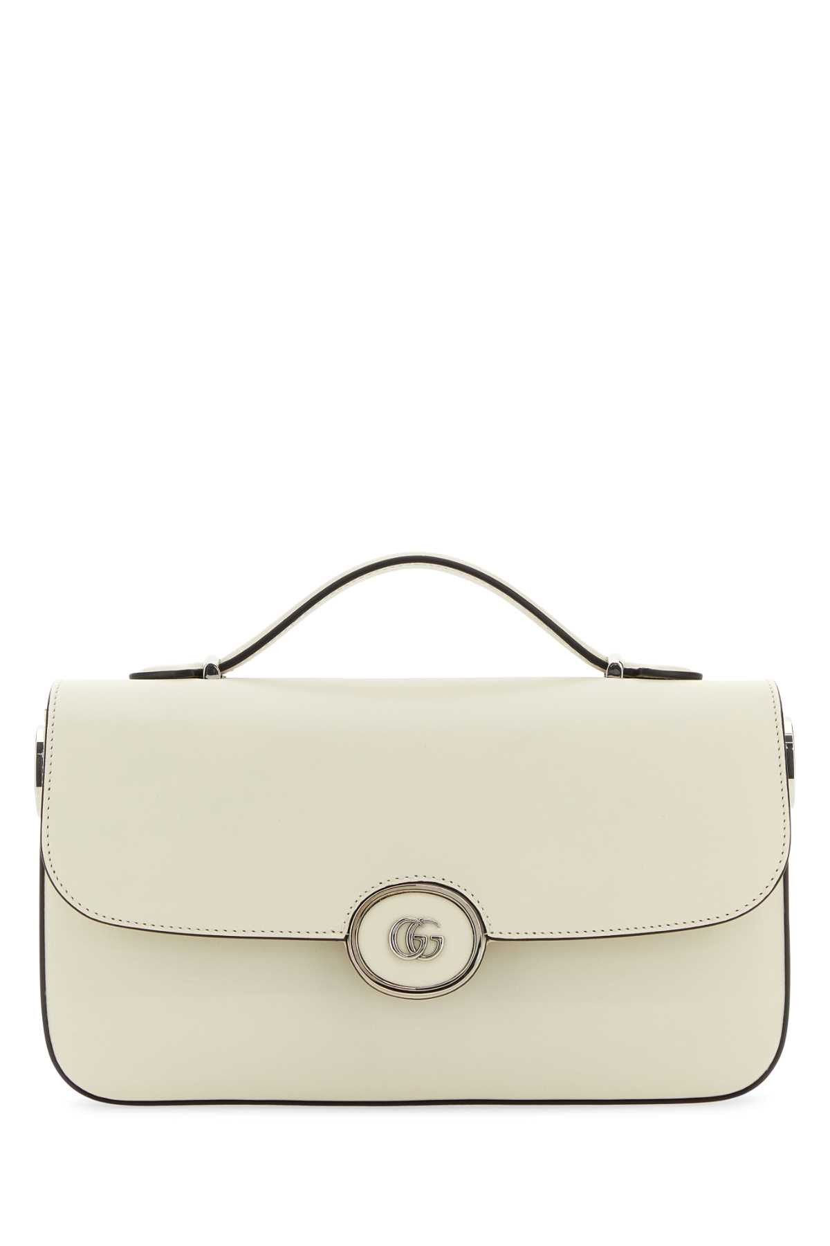 Gucci Ivory Leather Small Petite Gg Handbag Size ONE SIZE - 1 Thumbnail