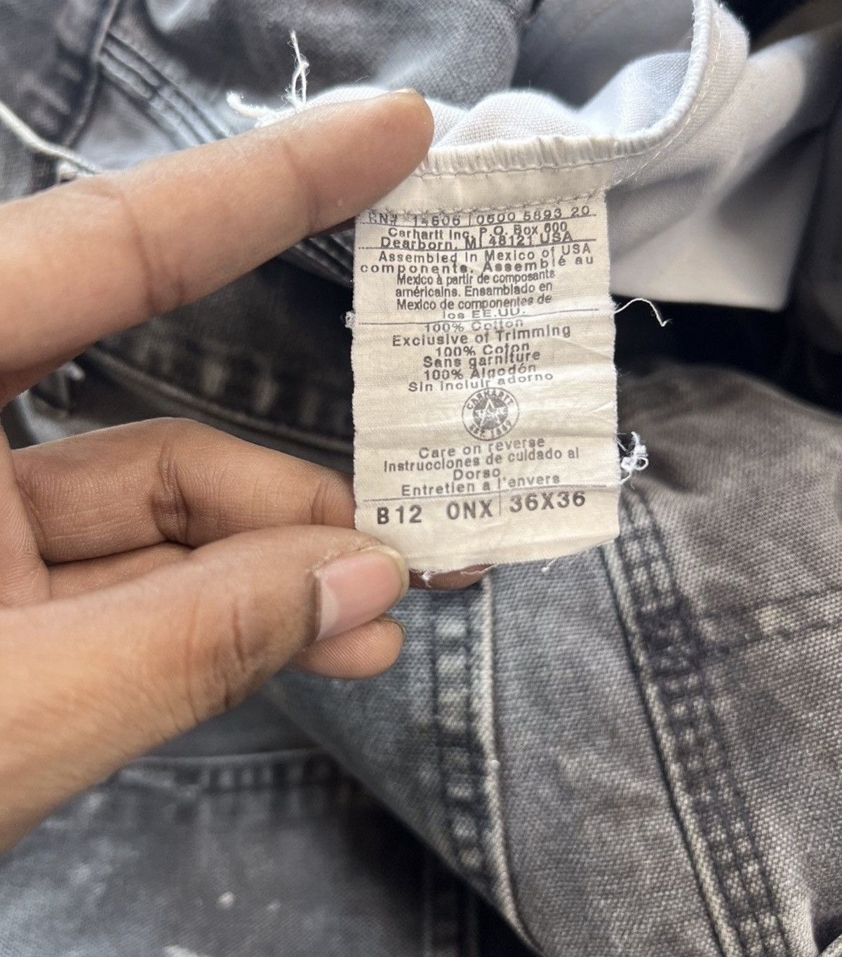 Carhartt Vintage carhartt onx carpenter denim Size US 36 / EU 52 - 6 Thumbnail