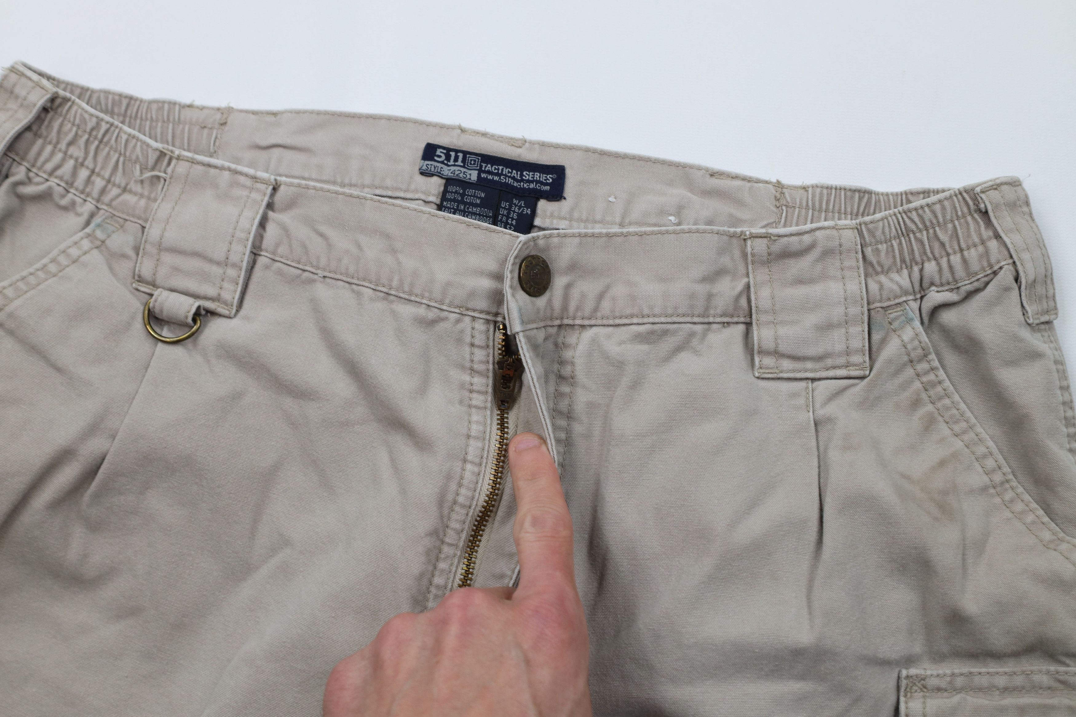 Vintage 5.11 Tactical Series Cotton Canvas Double Knee Cargo Pants Size US 36 / EU 52 - 9 Thumbnail