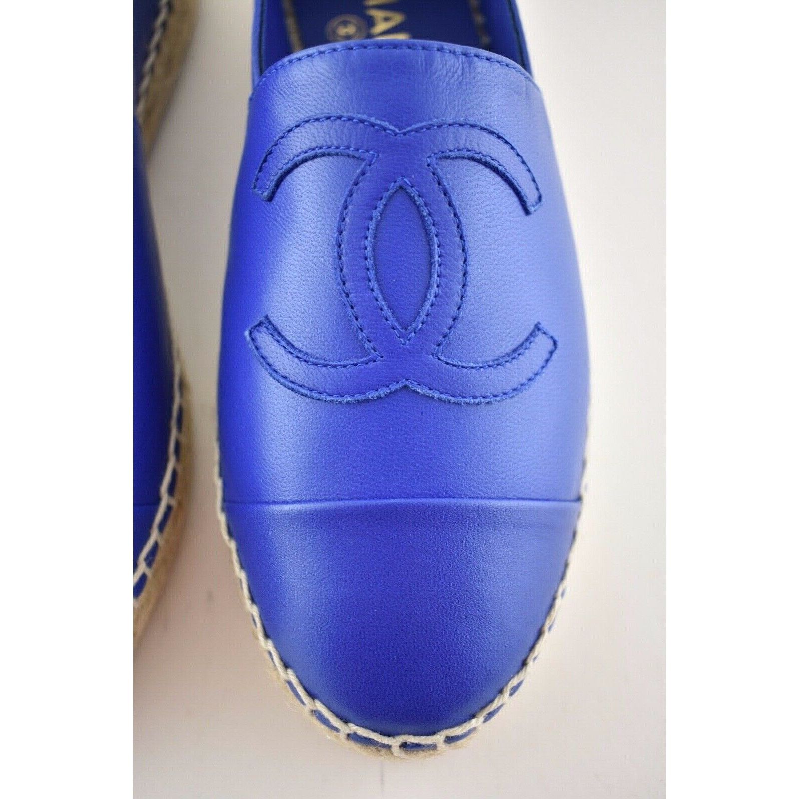 Chanel 19C Lambskin CC Logo Double Sole Espadrille Ballet Flat 35 Size US 5 / IT 35 - 7 Thumbnail