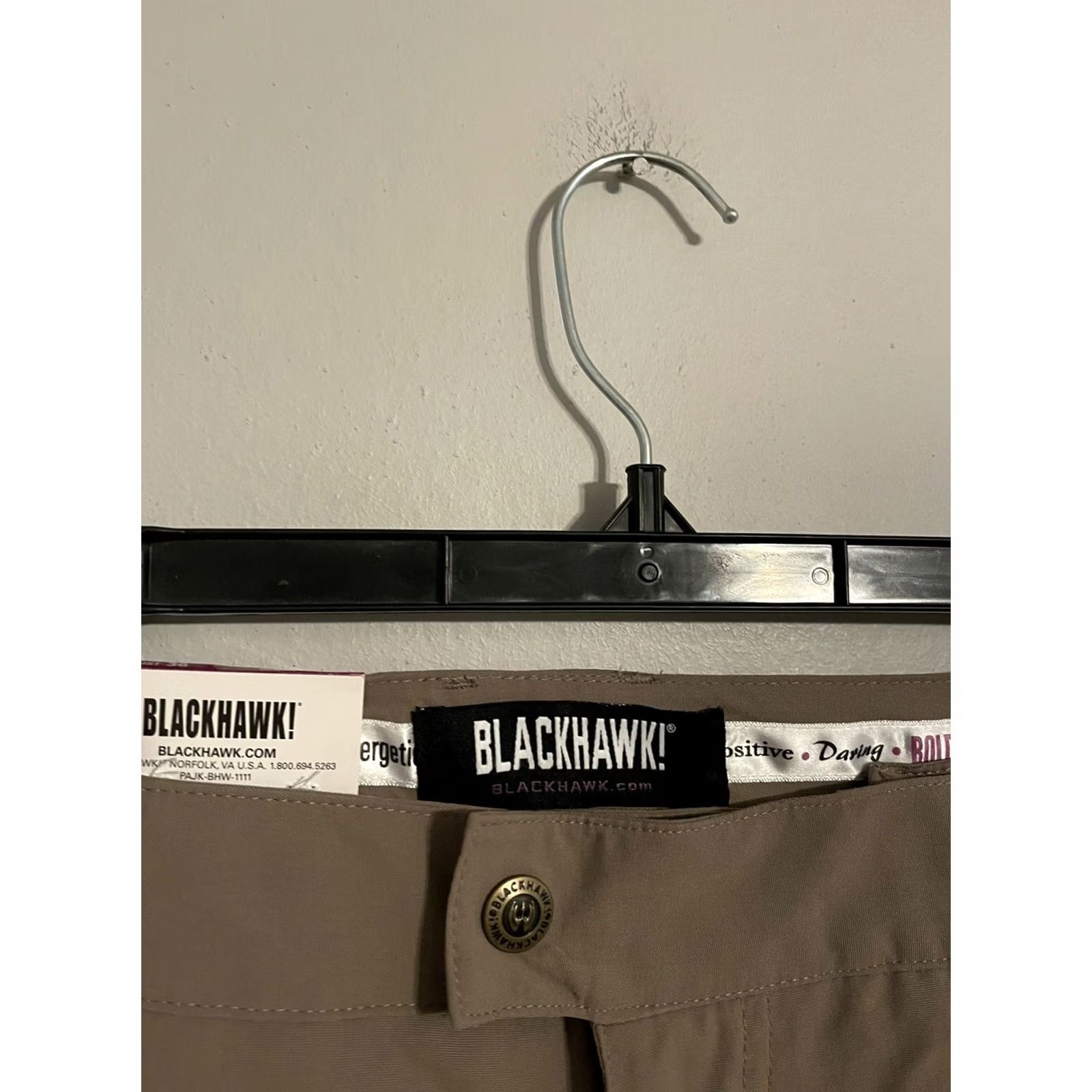 Vintage BLACKHAWK! Women's Beige Khaki Nylon Police Pants 36x35 Size 25" / US 0 / IT 36 - 4 Thumbnail