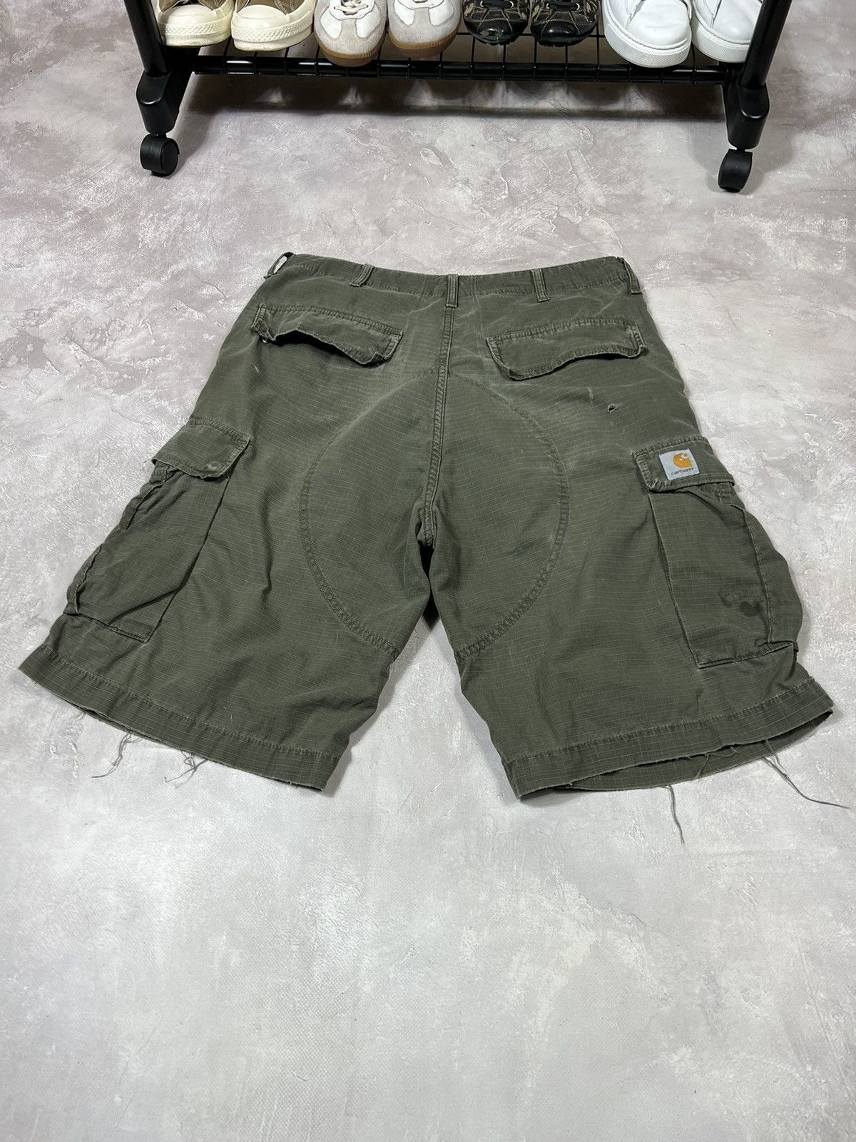 Carhartt Vintage Carhartt Distressed Cargo Short Size US 34 / EU 50 - 2 Thumbnail