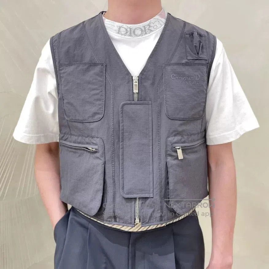 Dior Dior Tactical Vest with Logo Embroidery. Size US M / EU 48-50 / 2 - 2 Thumbnail