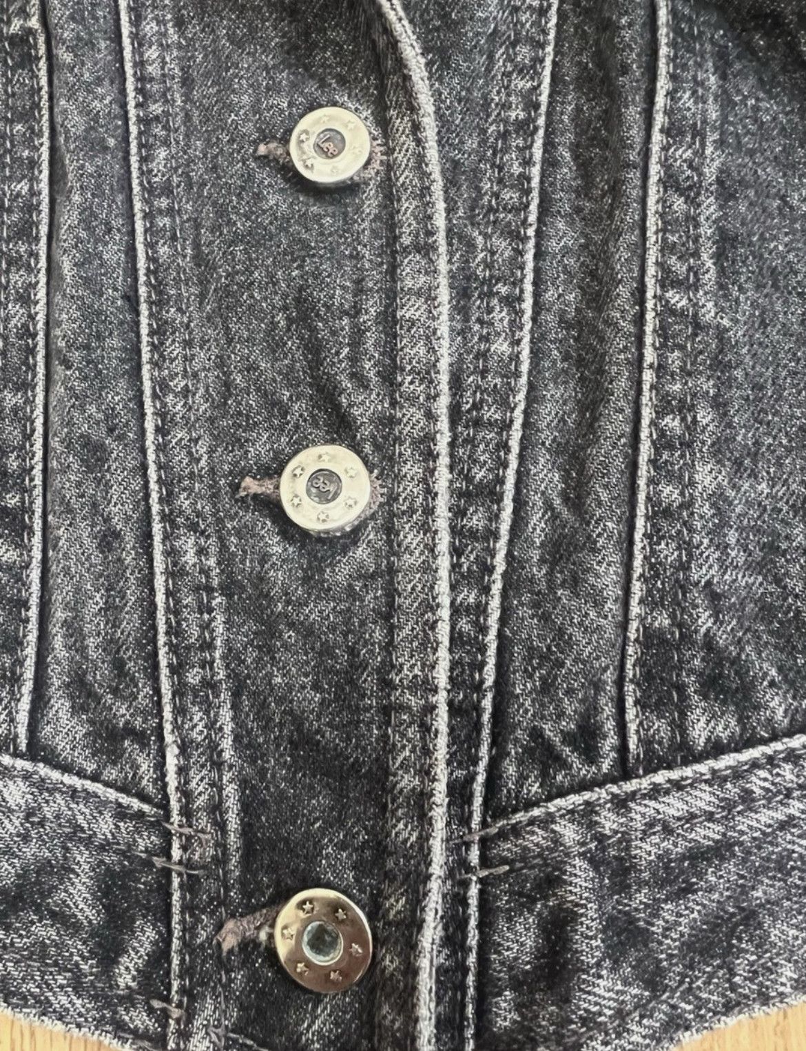 Lee Vintage Lee Denim Jacket 80s USA Cropped Point Hem Trucker Size M / US 6-8 / IT 42-44 - 4 Thumbnail