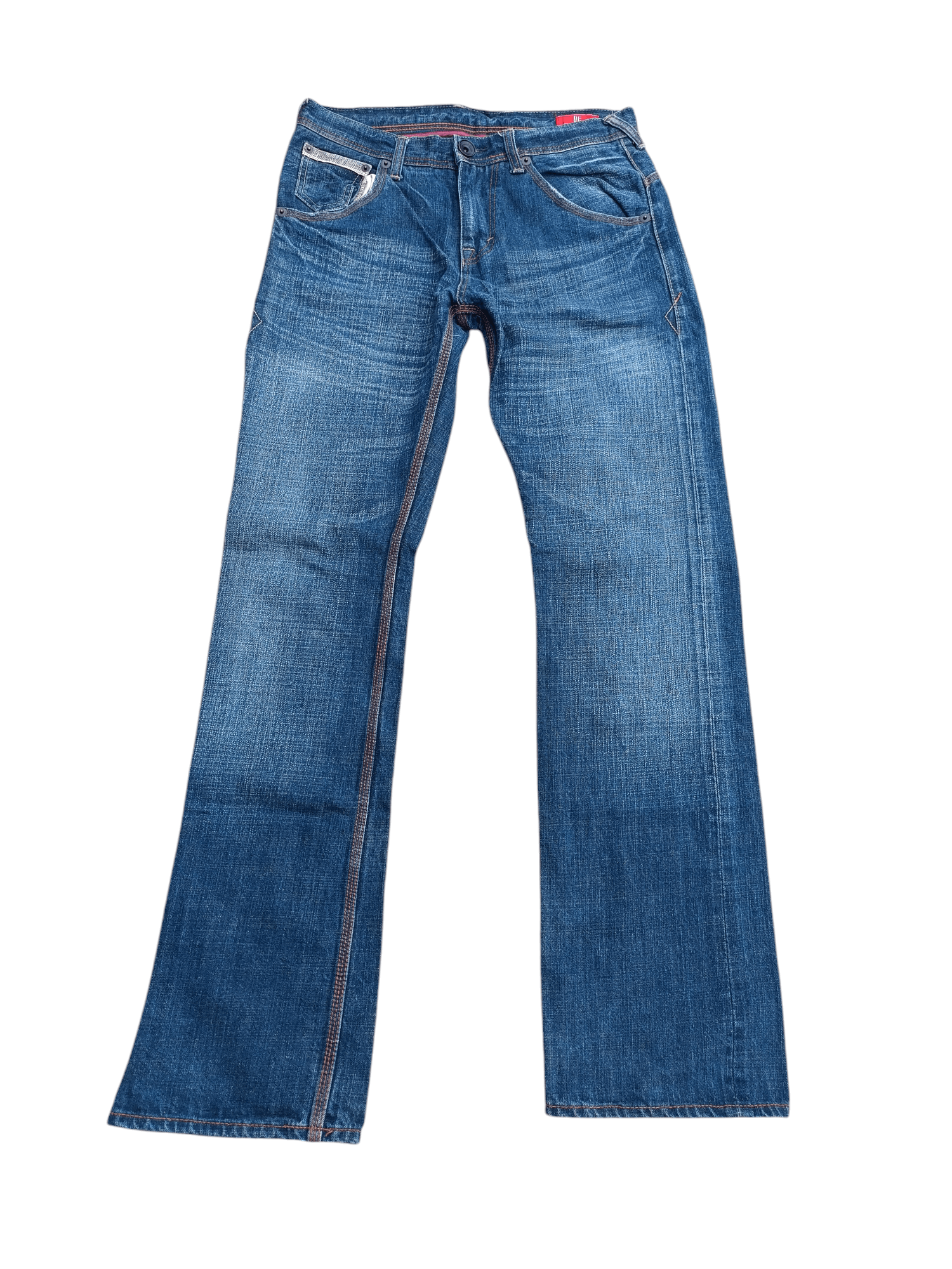 UJ Jean Selvedege Indigo Whiskers Denim Uniqlo Jeans