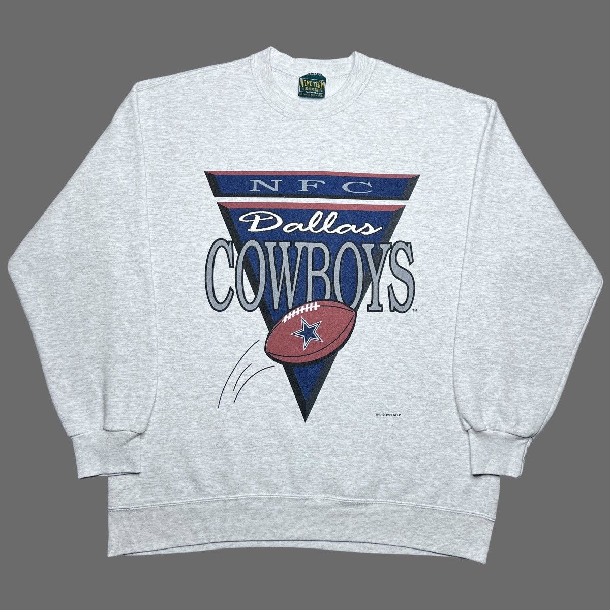 NFL × Vintage 1993 NFL Dallas Cowboys Spell Out 3D Football Sweatshirt Size US XL / EU 56 / 4 - 1 Thumbnail
