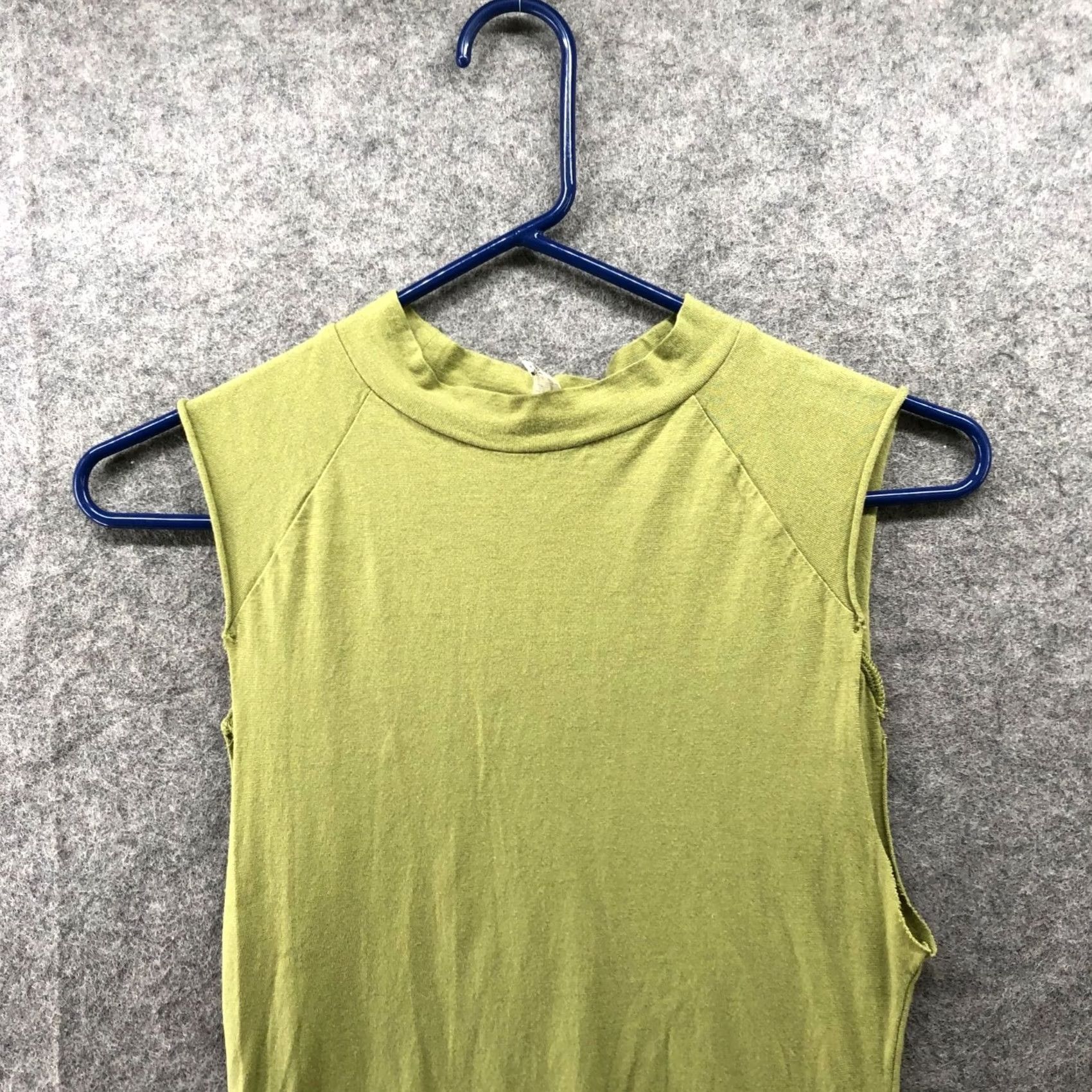 Free People Free People Bodysuit Sleeveless Mock Neck Army Green Womens S Size S / US 4 / IT 40 - 3 Thumbnail