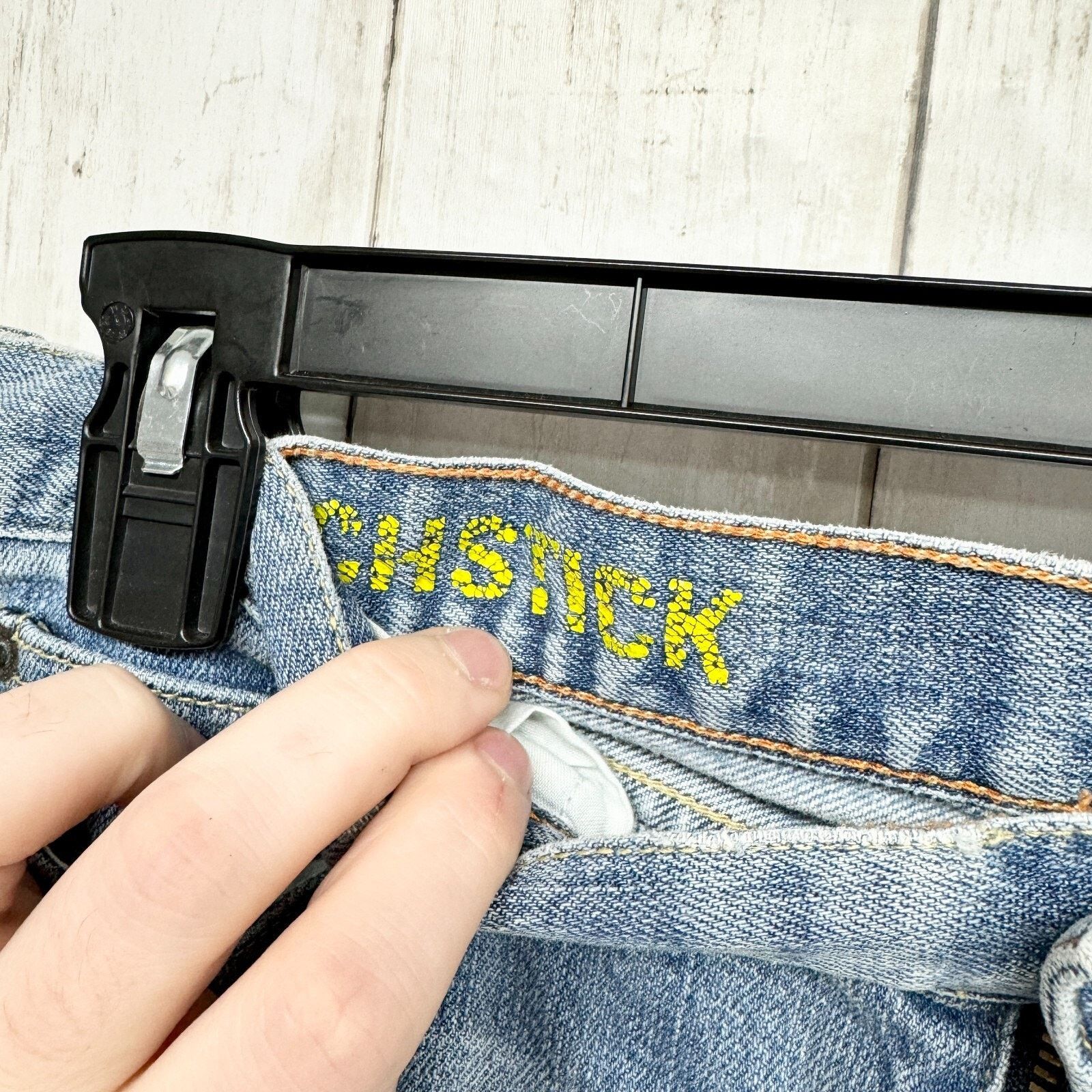 J.Crew Y2K J. Crew Jeans Size 30 Light Wash Stretch Slim Straight Size 30" / US 8 / IT 44 - 5 Thumbnail