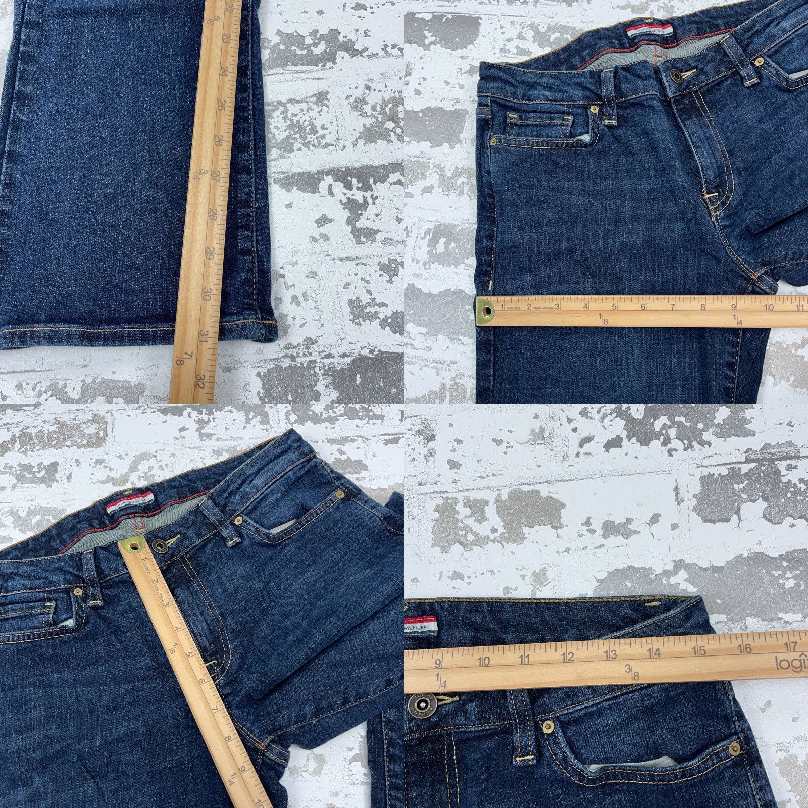 Tommy Hilfiger VINTAGE Tommy Hilfiger Jeans Women 8 Boot Cut Dark Wash Y2K 2000s Millennium Size 30" / US 8 / IT 44 - 8 Thumbnail