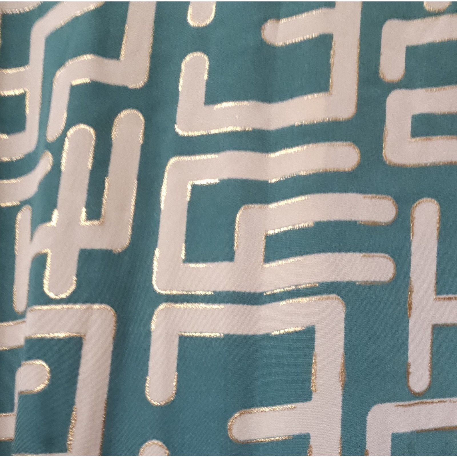 Other Cienna Geo Frill Wrap Silk Maxi Green/gold Dress Size Small Size S / US 4 / IT 40 - 5 Thumbnail
