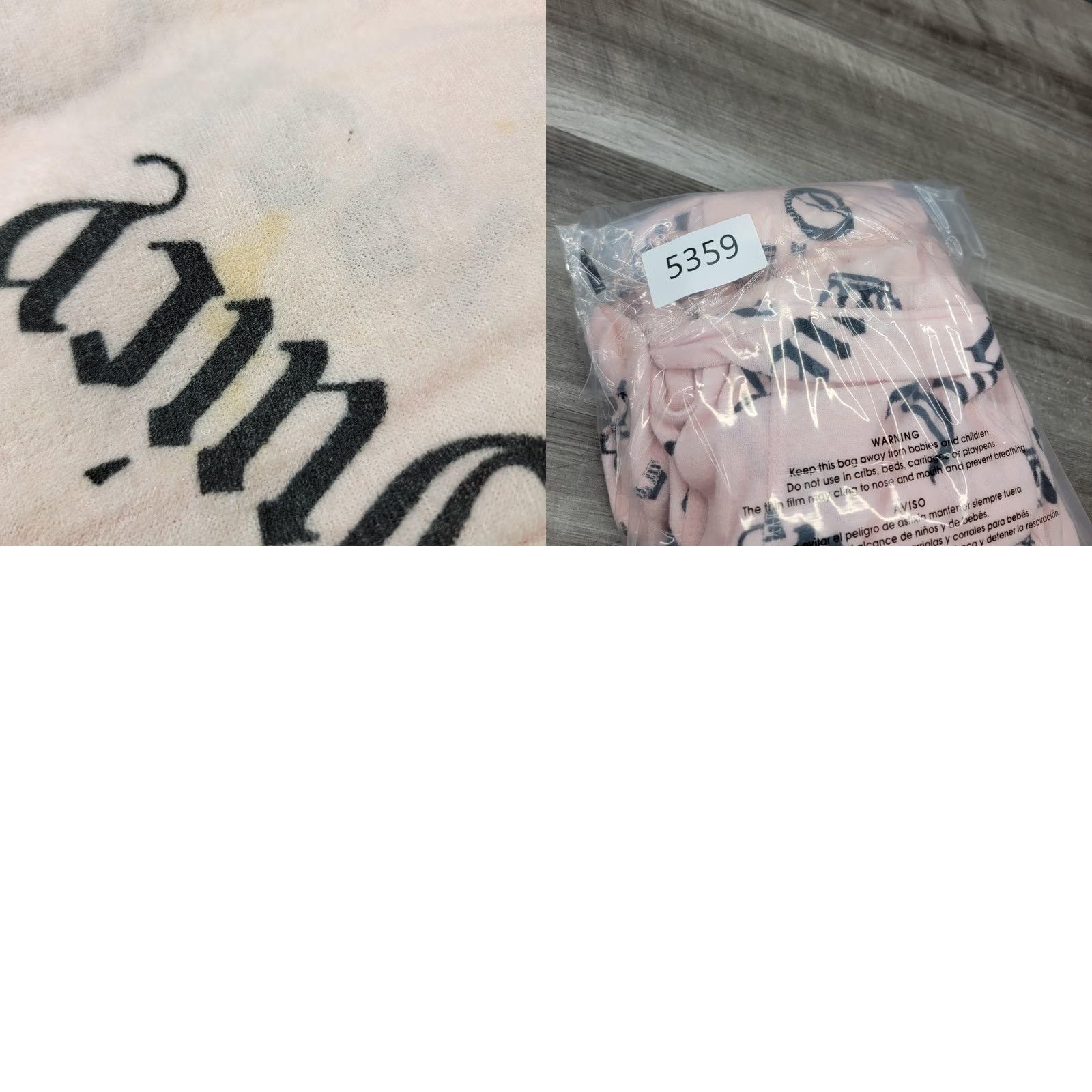 Juicy Couture Juicy Couture Robe Womens L/XL Pink Kimono Juicy Queen Graphic Sleepwear Lounge Size ONE SIZE - 8 Thumbnail