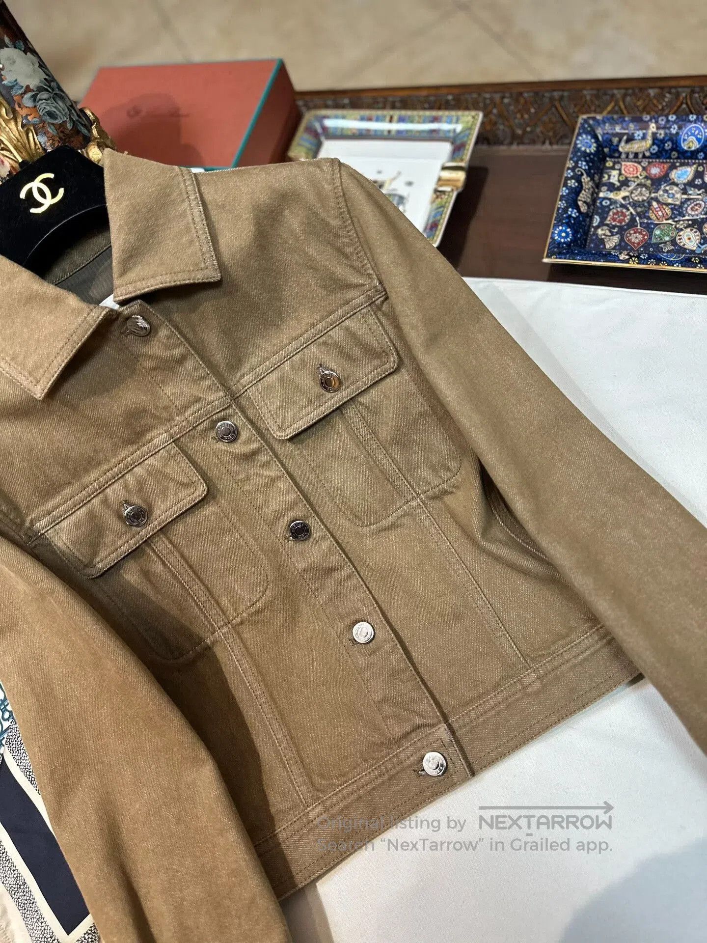 Hermes hermes vintage denim jacket for autumn winter. Size US M / EU 48-50 / 2 - 5 Thumbnail