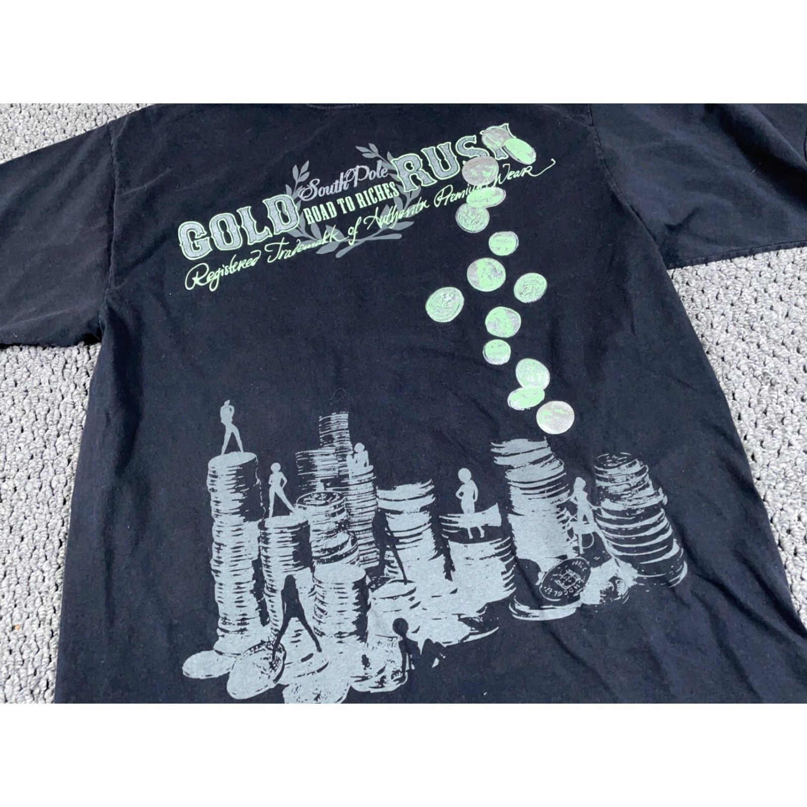 Southpole Southpole Shirt Adult XL Black Money Print Oversized 90s Hip Hop Retro Mens Size US XL / EU 56 / 4 - 7 Thumbnail
