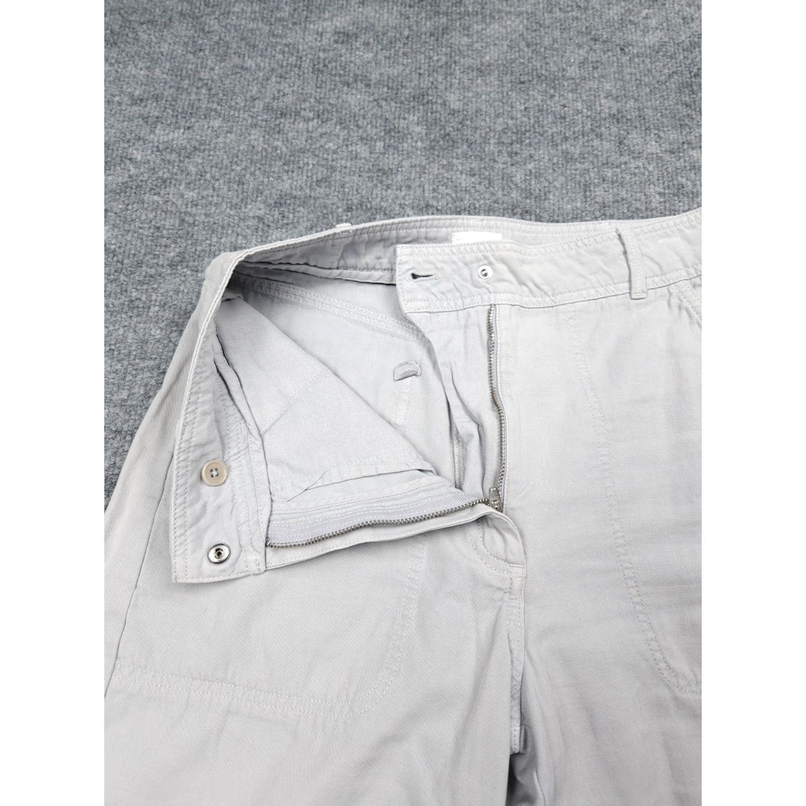 Aritzia Aritzia Wilfred Free High Waist Barrel Pants Ankle Snap Size 4 Gray Linen Blend Pants Women Regular 26in Inseam Tapered Gray Size 27" / US 4 / IT 40 - 4 Thumbnail