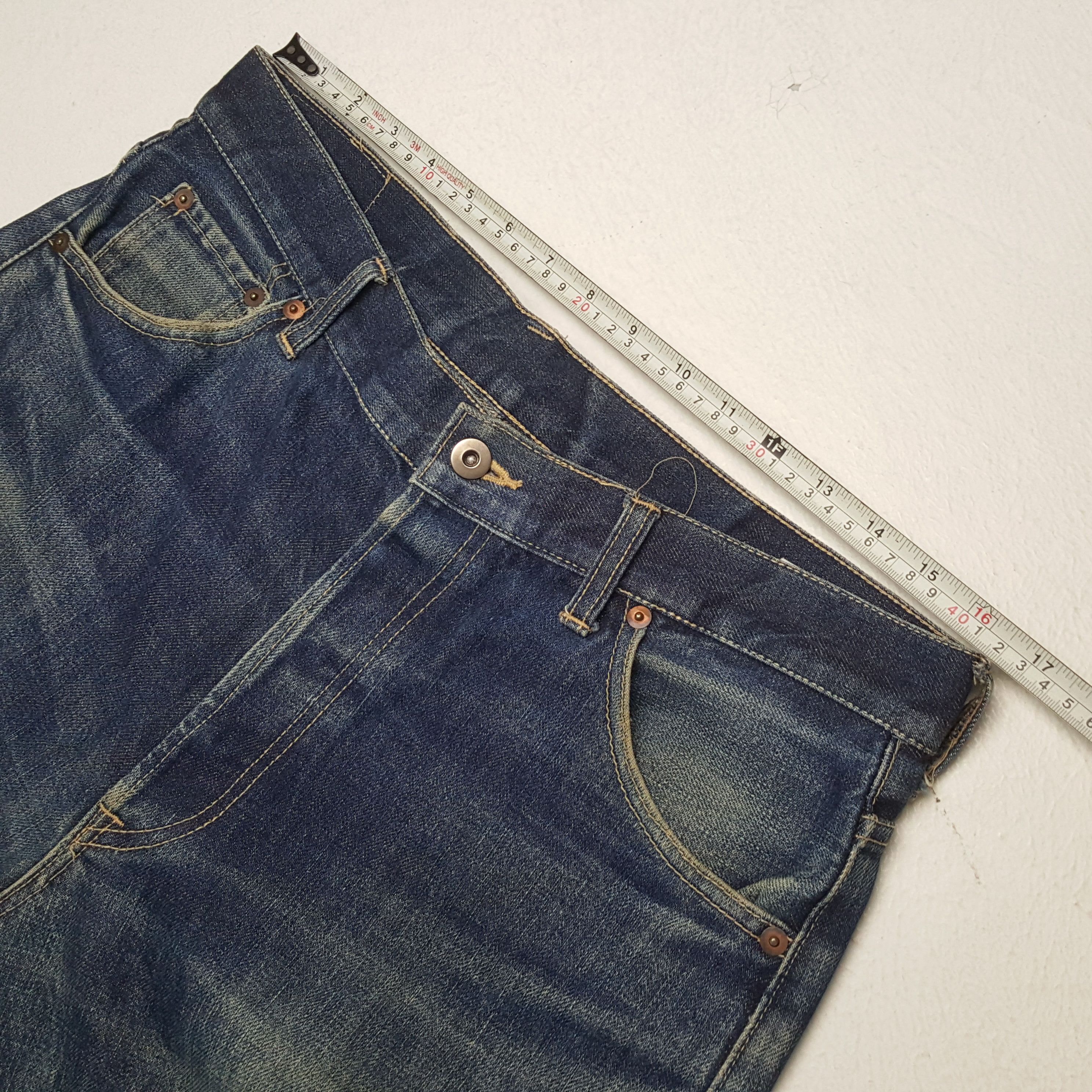 Japanese Brand × Vintage EVISU Japanese Brand Fashion Style Custom Daicock Jeans Size US 33 - 7 Thumbnail