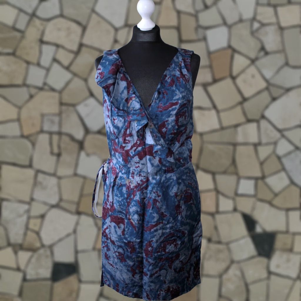 Tiger of Sweden Tiger of Sweden Blue A-Line Dress Knee Length Womens Size 40 Size S / US 4 / IT 40 - 1 Thumbnail