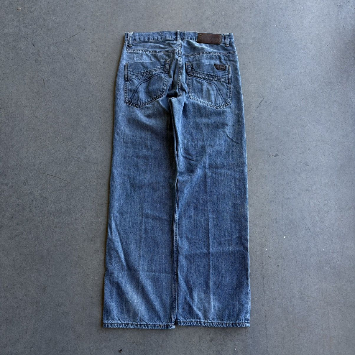 Fox Racing Y2K Fox Racing 32x32 Duster Style Denim Jeans blue Baggy Size US 32 / EU 48 - 1 Thumbnail