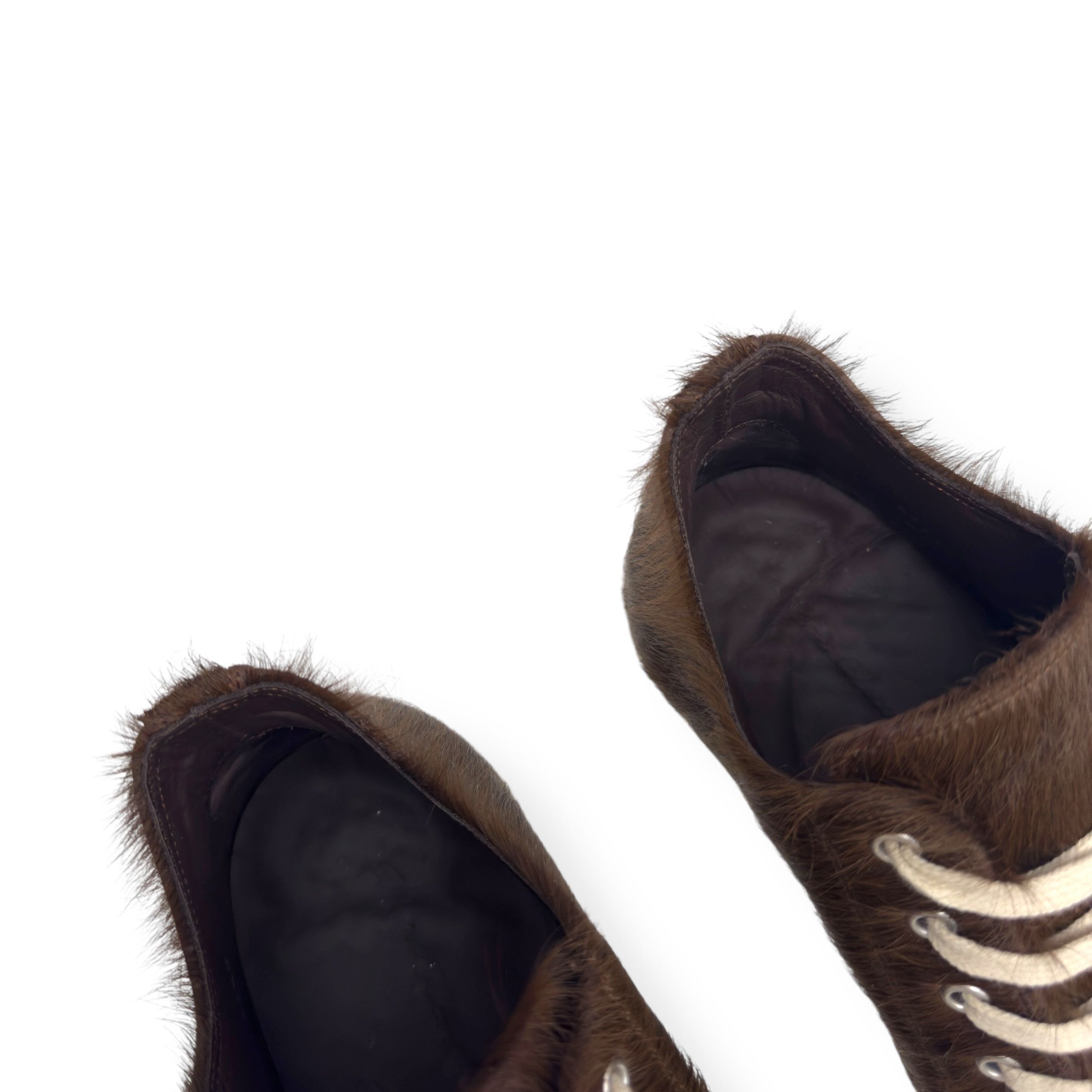 Rick Owens RICK OWENS PONY HAIR LOW TOP SNEAKER BROWN 41.5 / UK7.5 Size US 8.5 / EU 41-42 - 11 Thumbnail
