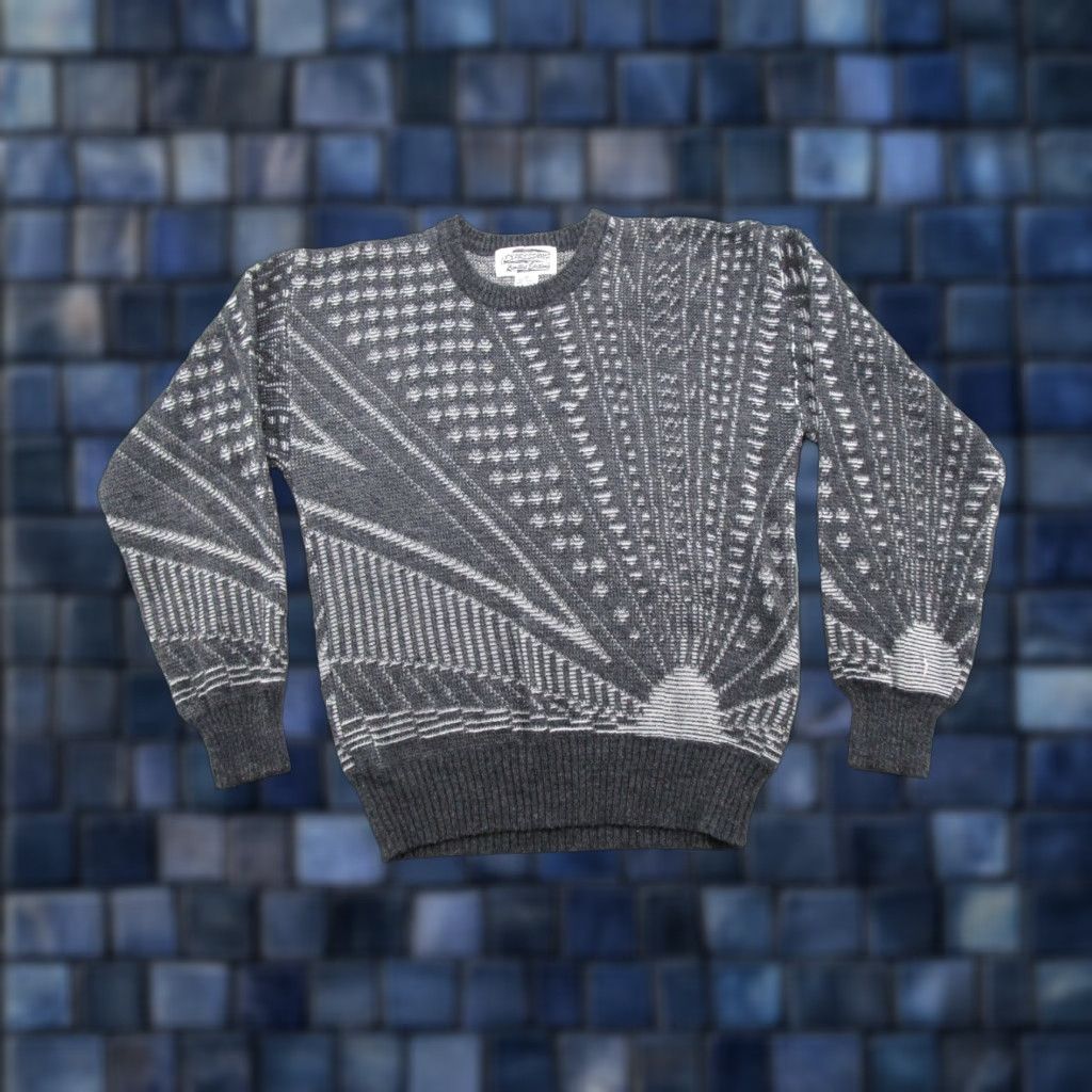 Vintage Vintage Expressions Geometric Knit Pullover Sweater Size M Size US M / EU 48-50 / 2 - 1 Thumbnail