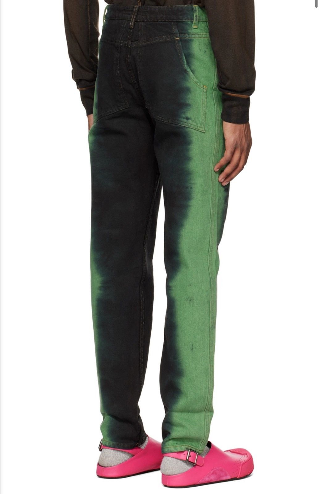 Eckhaus Latta El Jean Green Black (Dyed Denim) Size US 28 / EU 44 - 2 Thumbnail