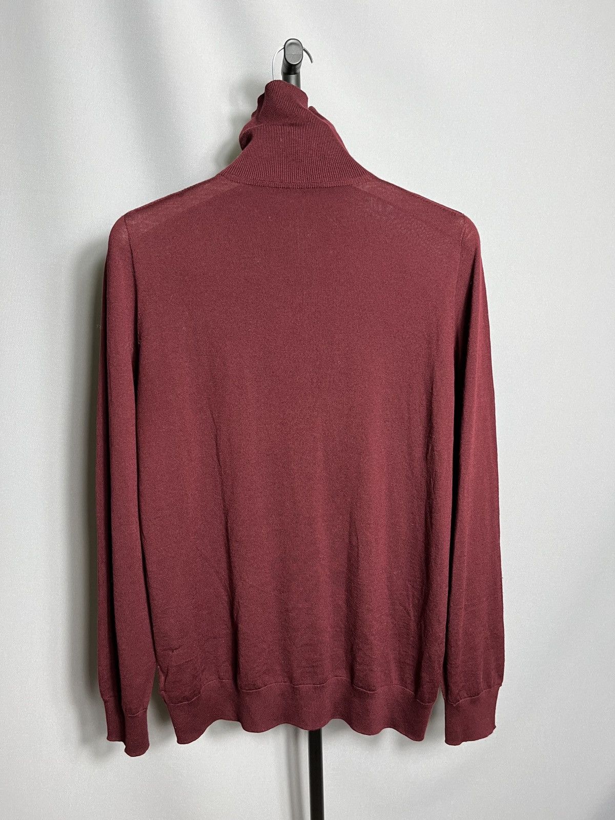 Johnstons Of Elgin johnstons of elgin roll neck wool jumper burgundy sweater Size US L / EU 52-54 / 3 - 9 Thumbnail