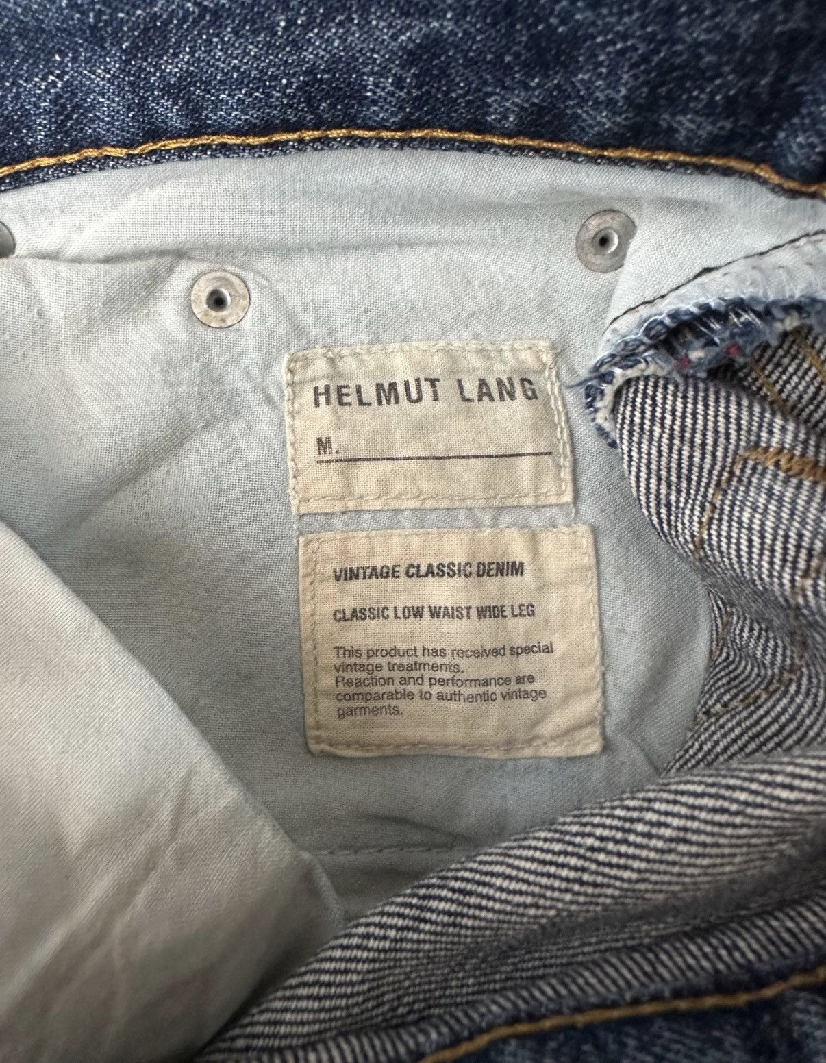 Helmut Lang Helmut Lang vintage classic low waist wide leg denim K7 Size US 28 / EU 44 - 8 Thumbnail