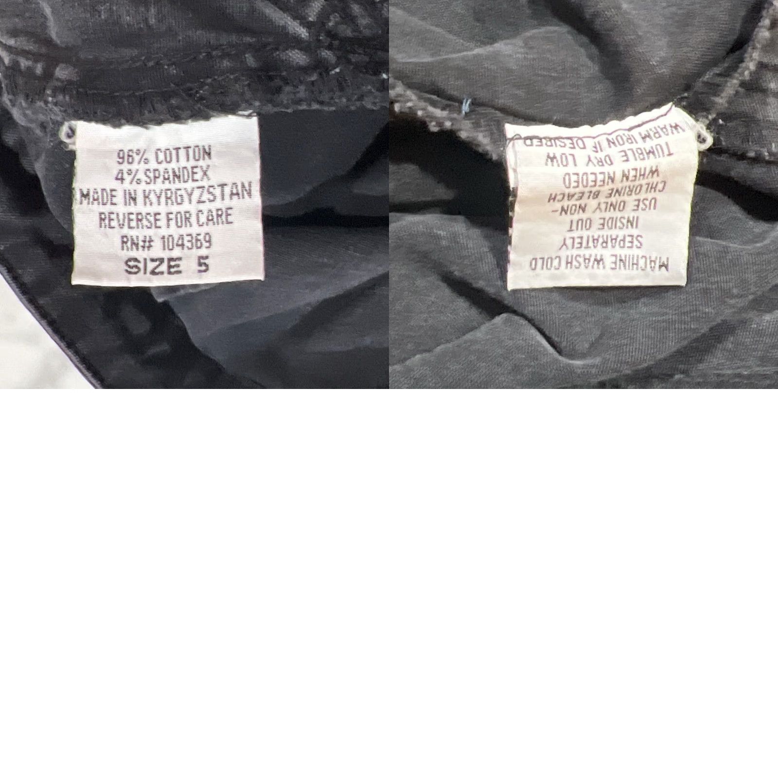 Denime VINTAGE YMI Jeans Women Cargo Denim Black Flared 30in Inseam Size 5wear Bag Cultures? Size 27" / US 4 / IT 40 - 10 Thumbnail