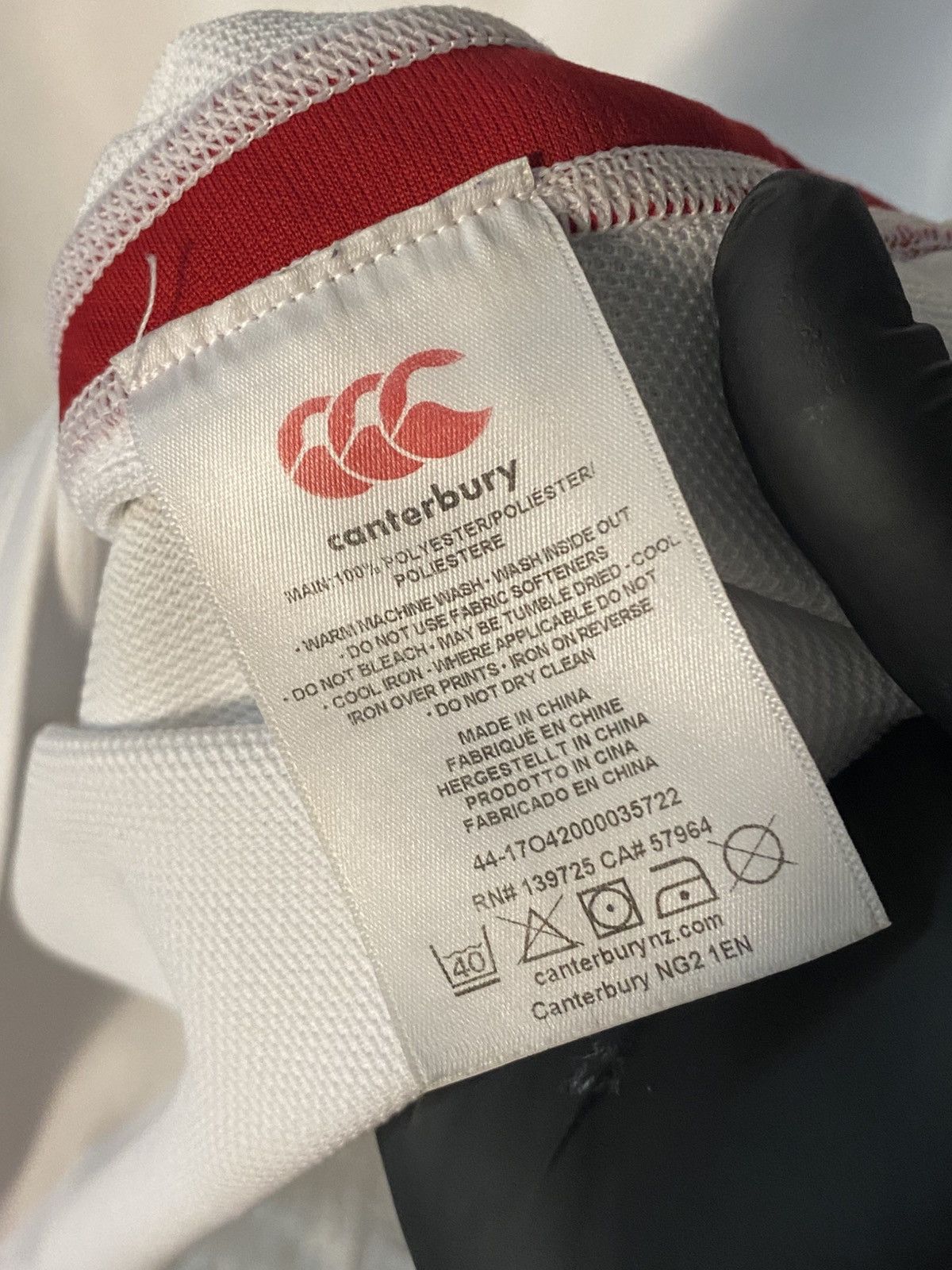 Canterbury of New Zealand England Canterbury World Cup Rugby Jersey 2019 National Team Size US M / EU 48-50 / 2 - 5 Thumbnail