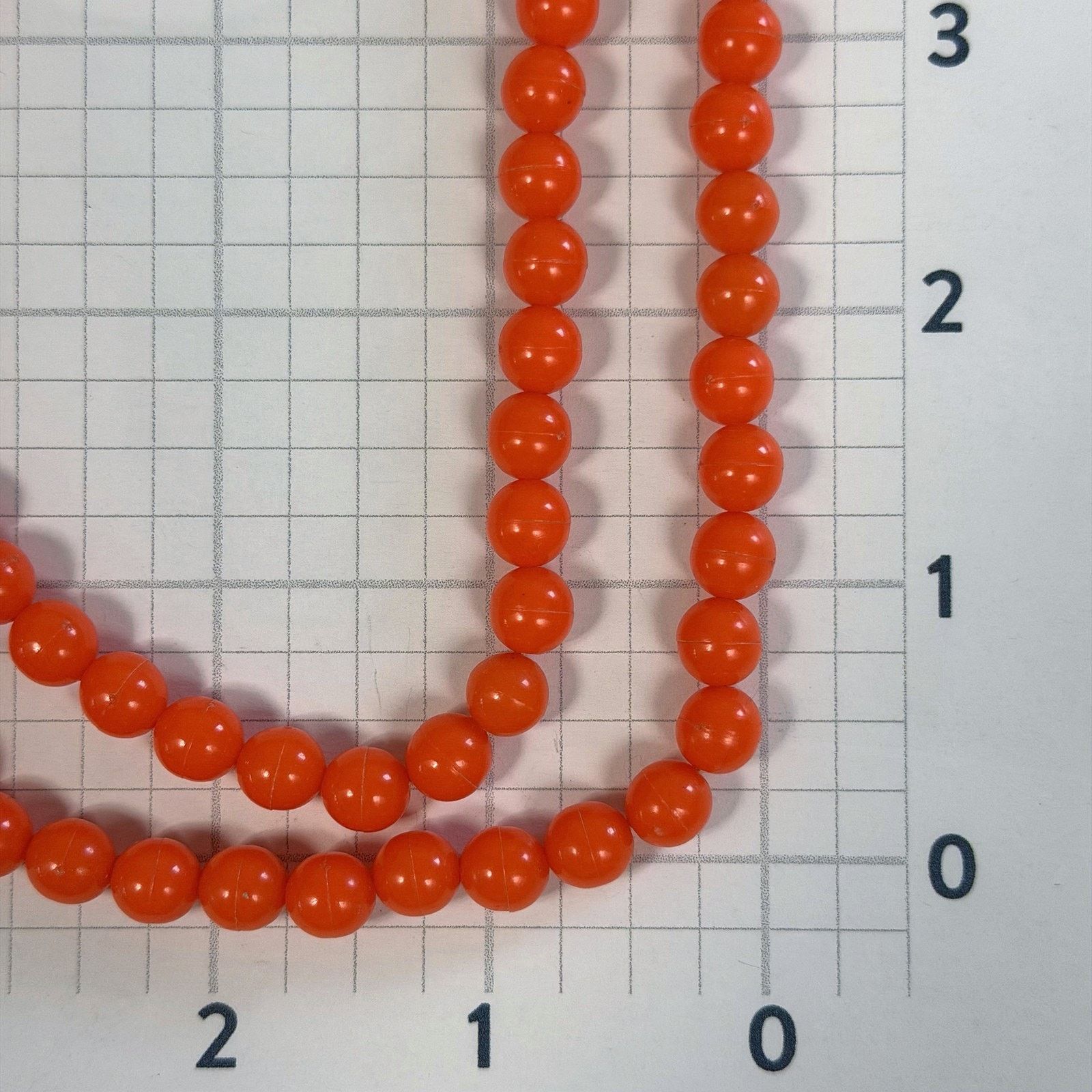 Vintage Orange Beaded Necklace Flapper Length 52" Vintage 1980s Boho Size ONE SIZE - 6 Thumbnail