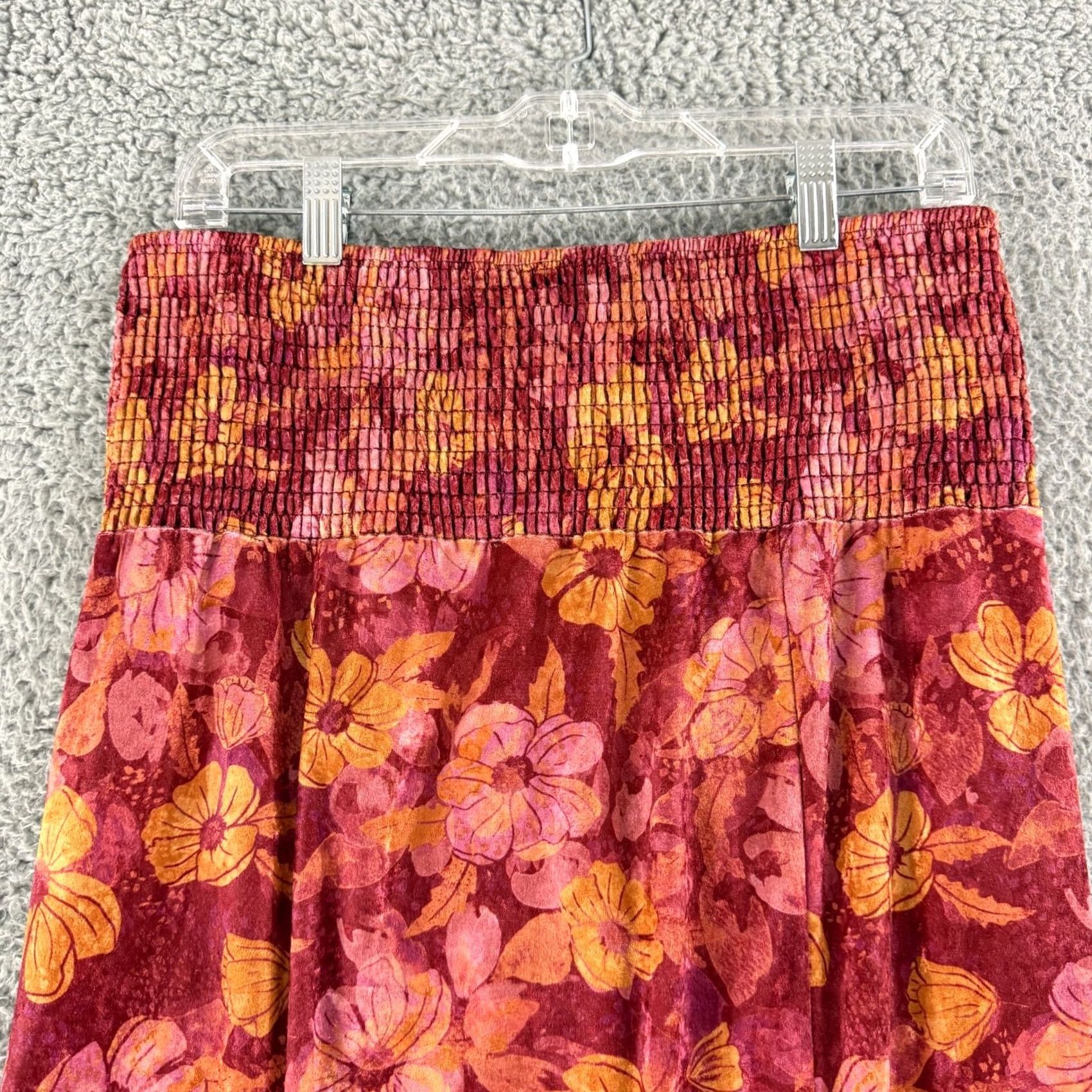 Free People Free People Carpe Diem Convertible Maxi Skirt Dress Womens Medium Red Floral Size 32" / US 10 / IT 46 - 7 Thumbnail
