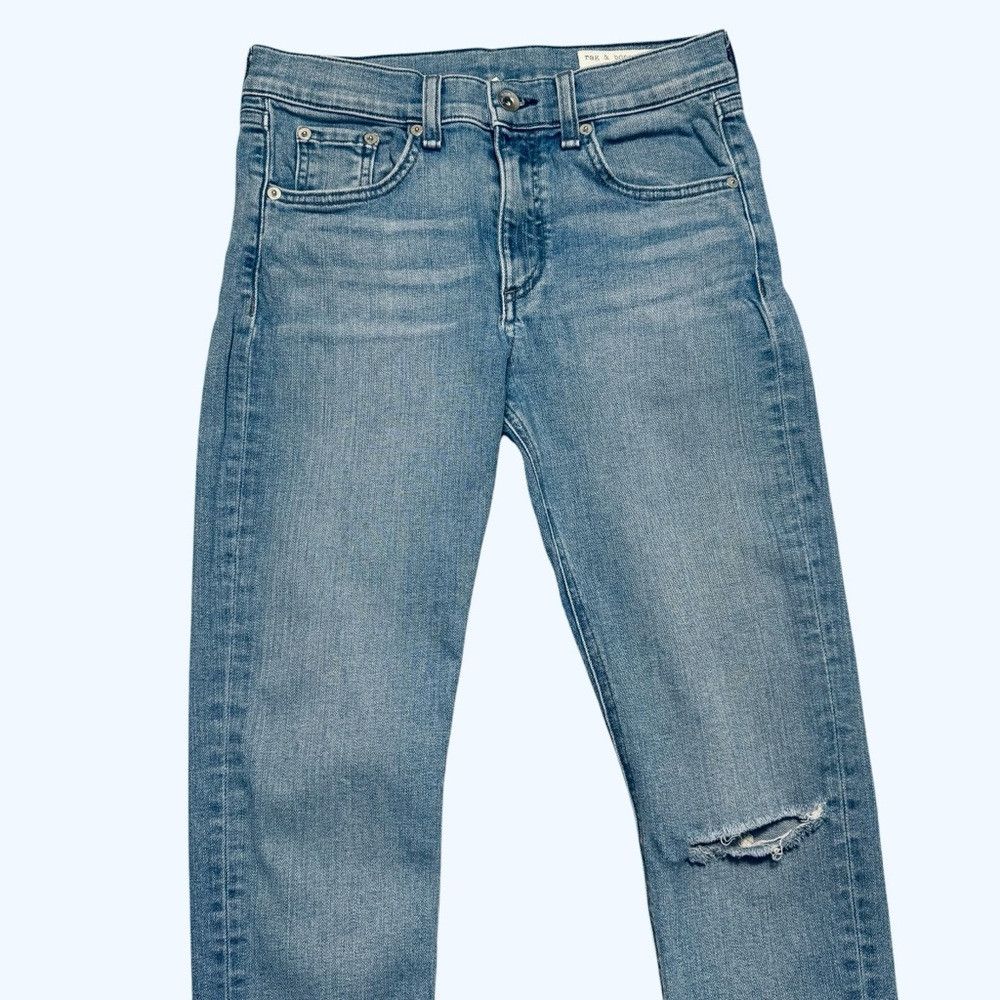 Rag & Bone Rag & Bone Mid-Rise Ankle Skinny Jeans In Lena Size 27 Size 27" / US 4 / IT 40 - 5 Thumbnail