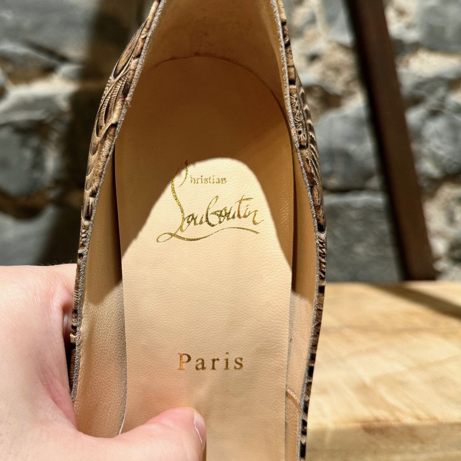 Christian Louboutin Christian Louboutin SantaFe Lady Peep 150 Platform Pumps Size US 9.5 / IT 39.5 - 4 Thumbnail