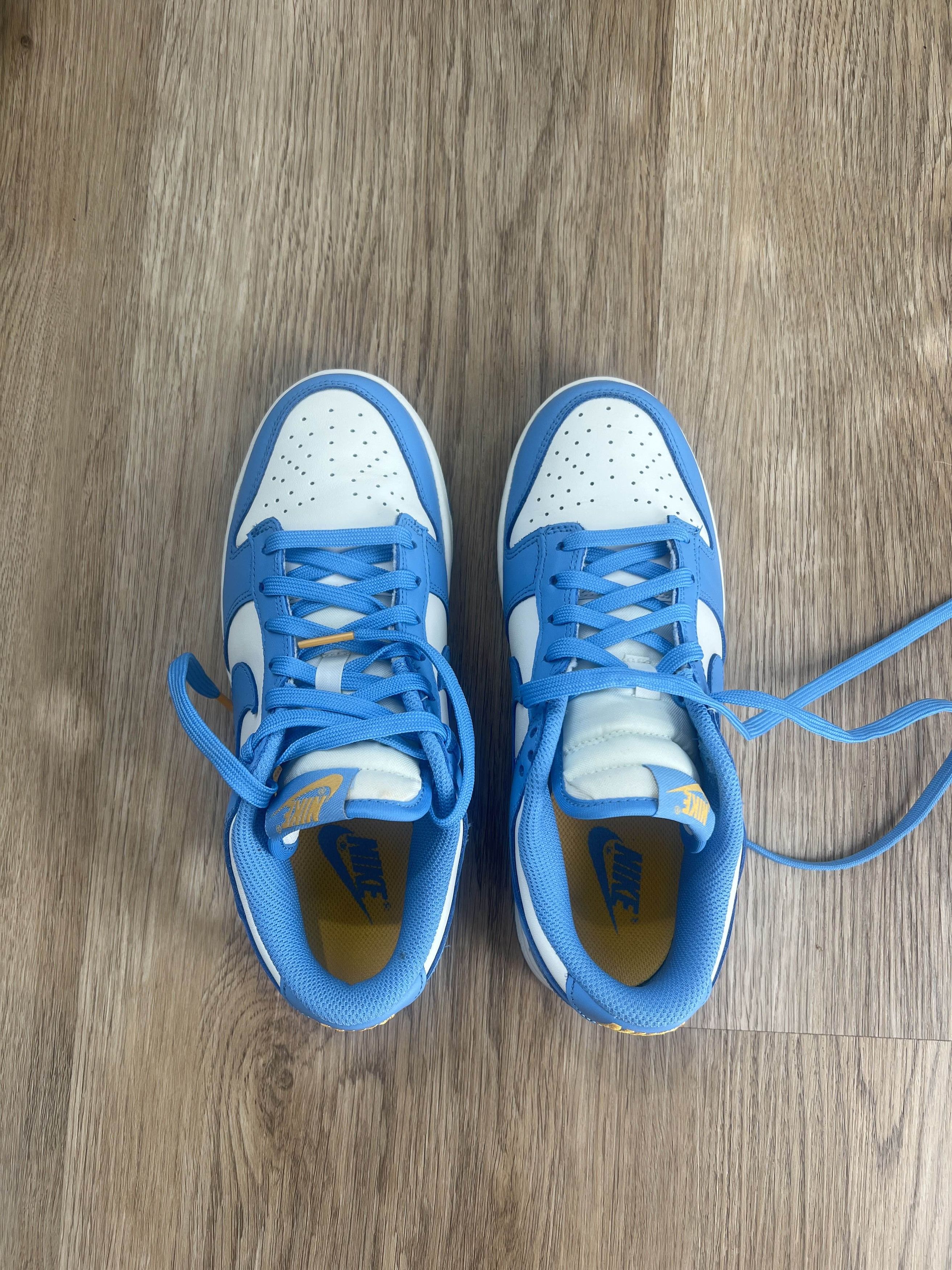 Nike Nike Dunk Low Sail Coast Blue University Gold Size US 7 / IT 37 - 2 Thumbnail