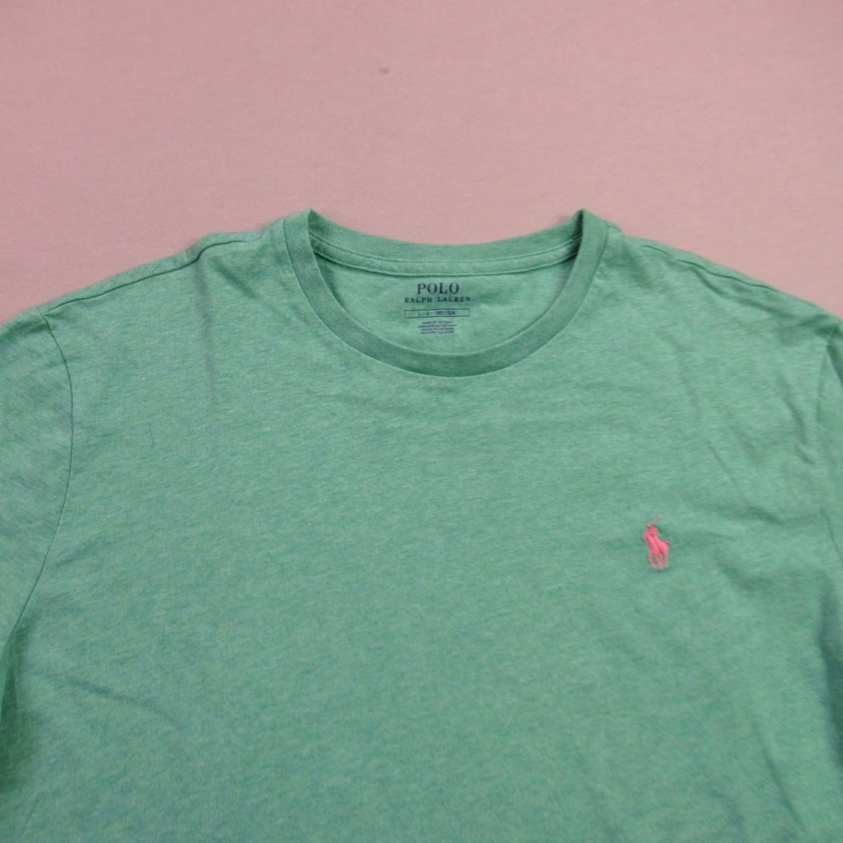 Polo Ralph Lauren Polo Ralph Lauren Shirt Mens Large Short Sleeve Green Crew Neck Lightweight Shirt Size US L / EU 52-54 / 3 - 3 Thumbnail