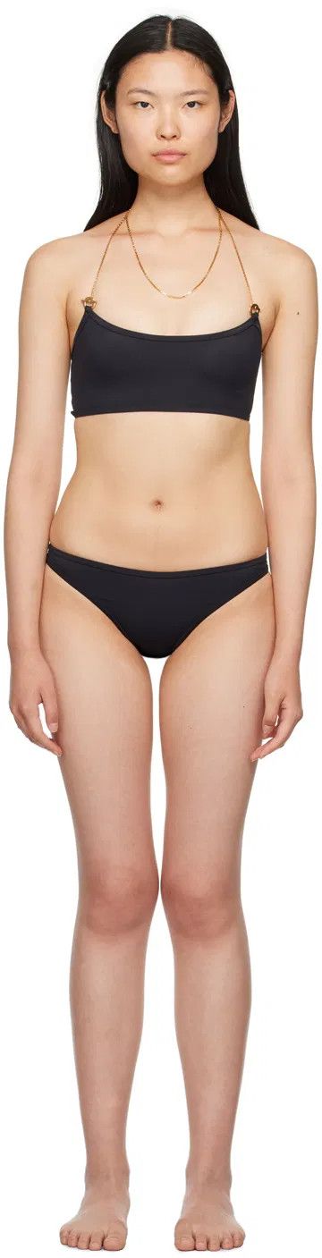 Bottega Veneta o1bcso1str0725 Size: M / Chains Stretch Nylon Bikini Navy Size ONE SIZE - 1 Preview