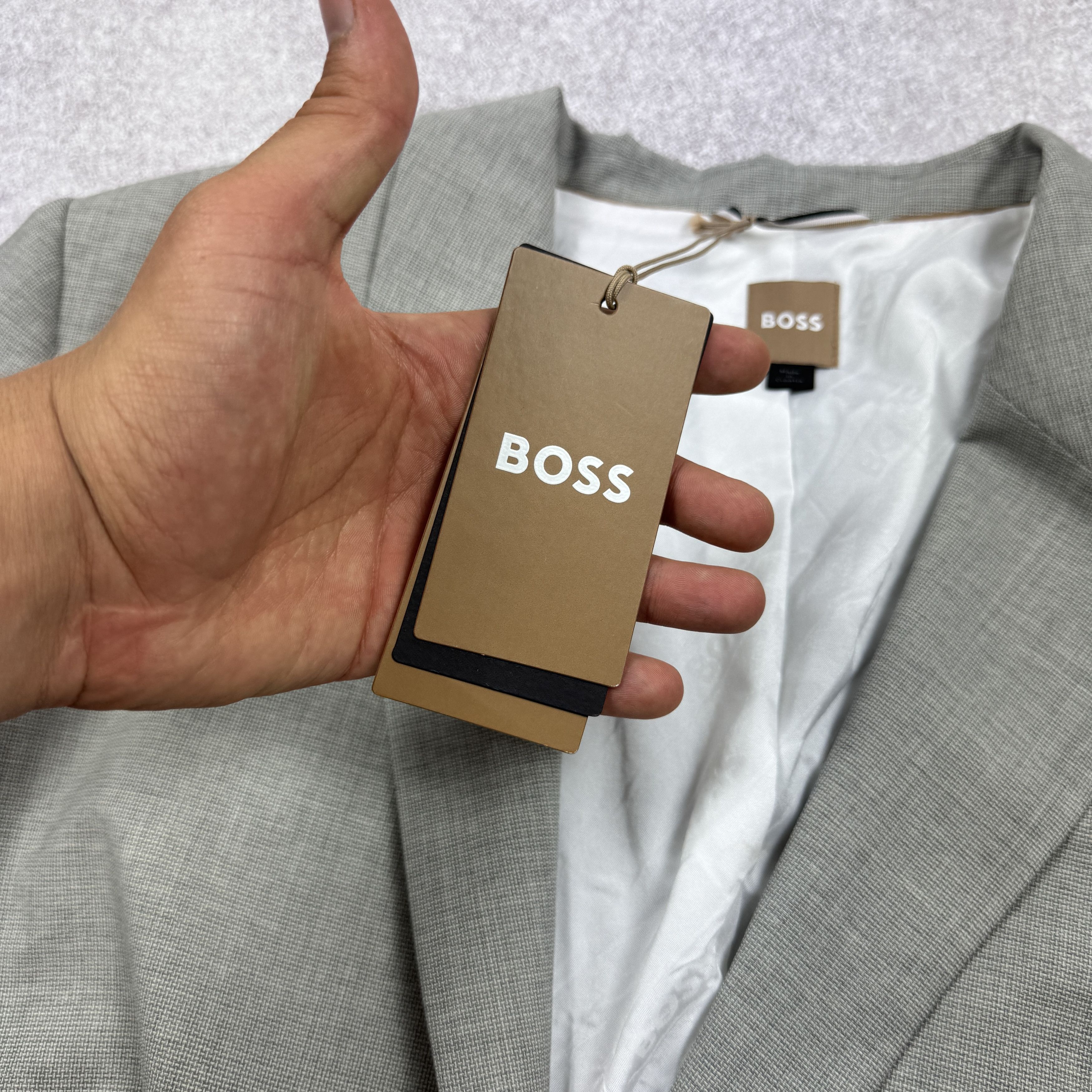 Hugo Boss Hugo Boss Jasewa Virgin Wool Blend Gray Blazer Size 50 / 18 Size XXL / US 16-18 / IT 52-54 - 9 Thumbnail