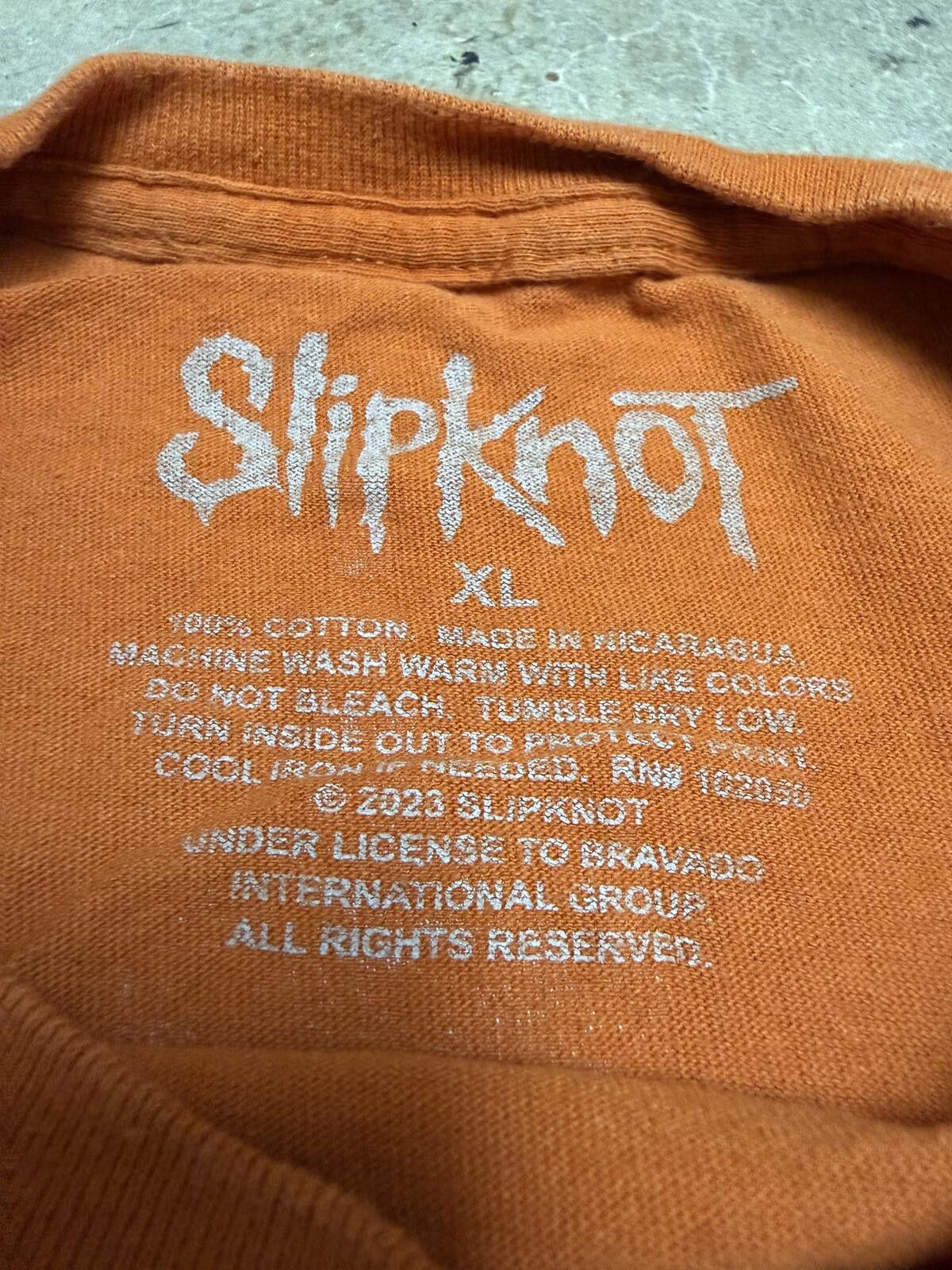 Other Burnt Orange Slipknot Maggot design T-Shirt Size US XL / EU 56 / 4 - 3 Thumbnail