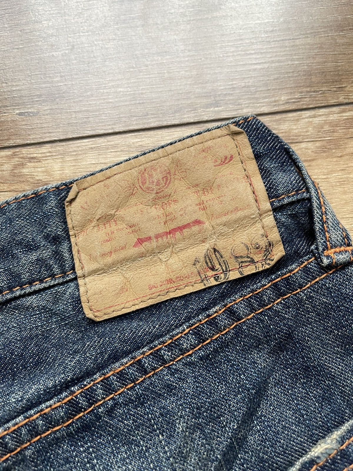 Vintage GL Heart Japan Vintage Denim Jeans Pants Cropped Size US 33 - 9 Thumbnail